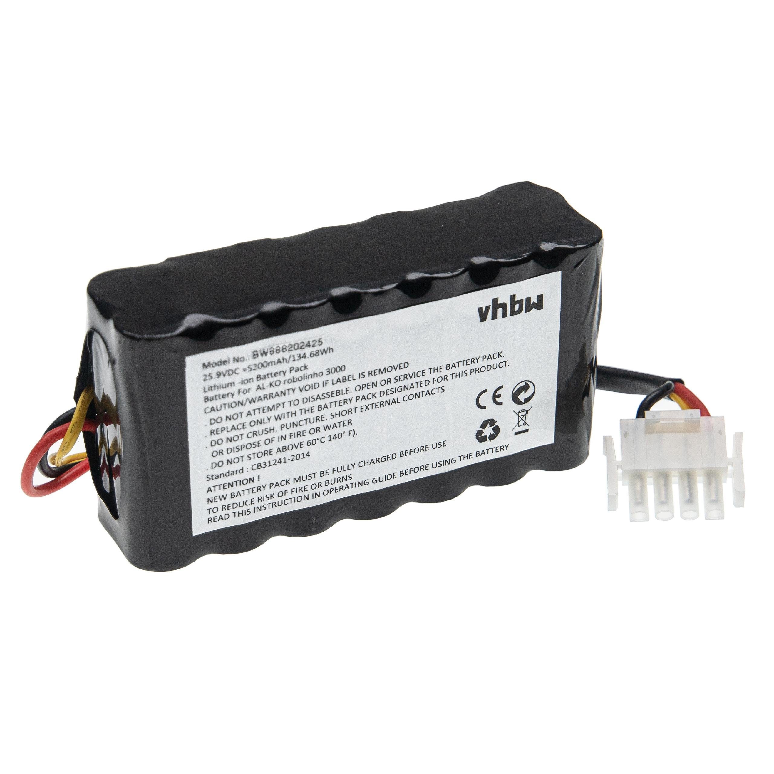 vhbw kompatibel mit Brill Roboliner 474011 Akku Li-Ion 5200 mAh (25,9 V)