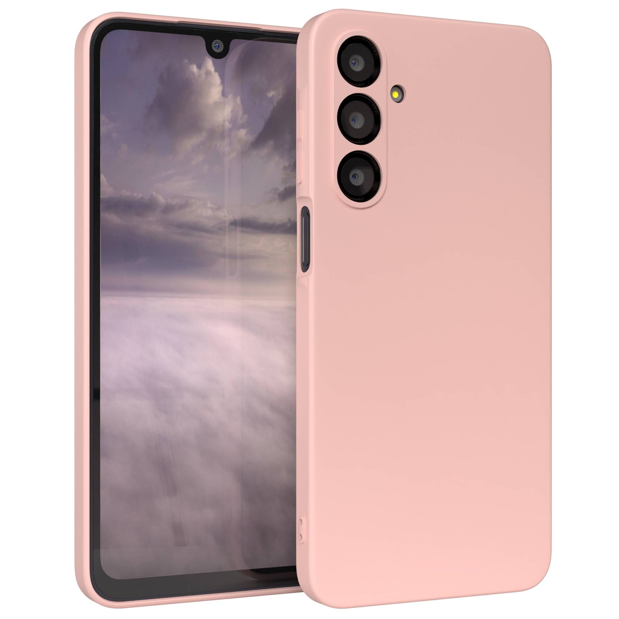 EAZY CASE Handyhülle für Samsung Galaxy A16 Hülle Silikon 6,7 Zoll, Hülle mit Kameraschutz Bumper Case Silikonschutzhülle Rosa / Altrosa