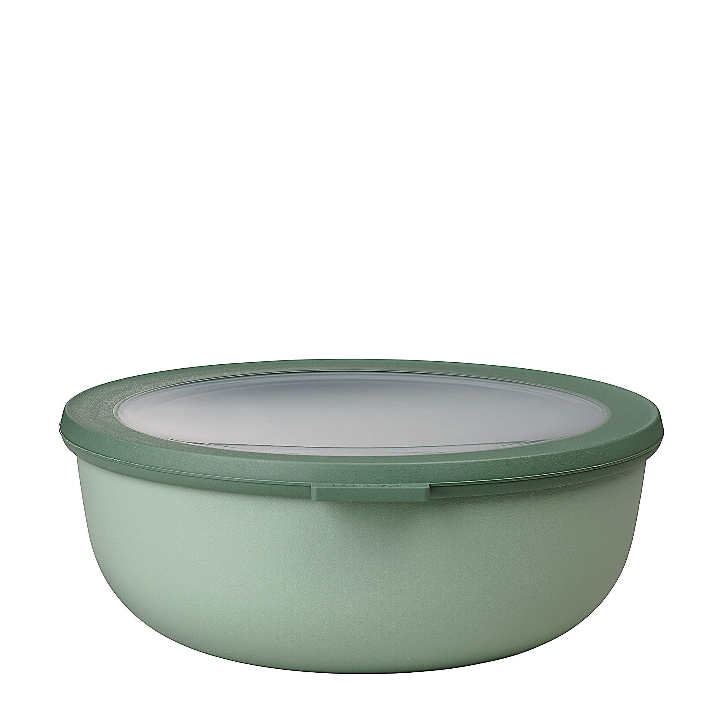 Mepal Lunchbox Vorratsdose Cirqula Round 2250 ml für Kühlschrank & Mikrowelle, Luftdicht, Nordic Sage, vielseitig einsetzbar