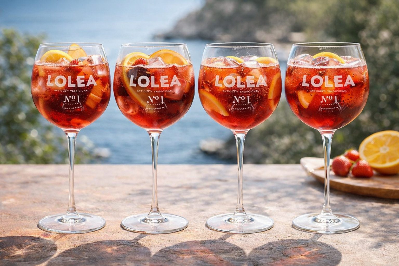 Ballon Gläser-Set Lolea Sangria No.1 Stilglas Ballonglas – 4er Set Original Lolea Gläser