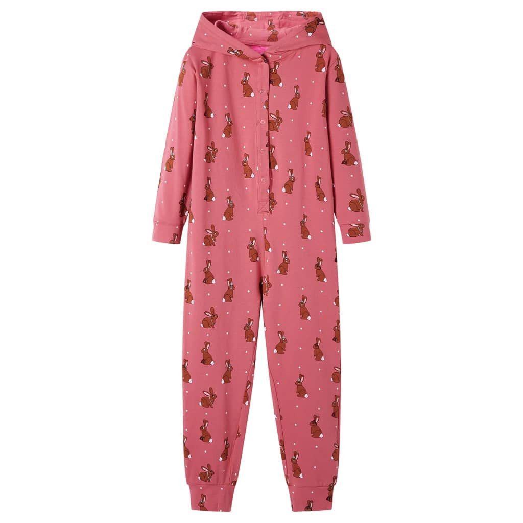 vidaXL Повзунки Kinder-Strampler mit Kapuze Altrosa 104
