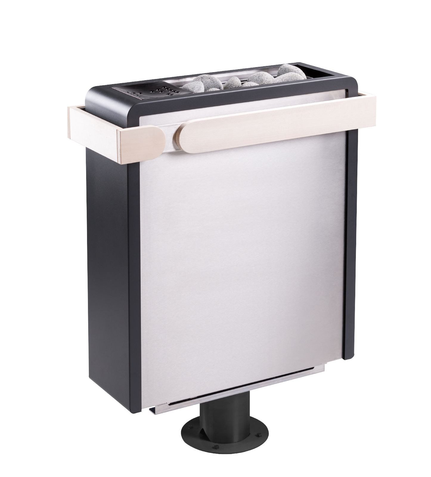 HARVIA Saunaofen Harvia Concept R Mini Combi Holzreling Linde, (Harvia Concept R Mini Combi; Halterungsset CP-RMC-HSR erforderlich), Holzreling: Helle Lindenholz-Ausführung