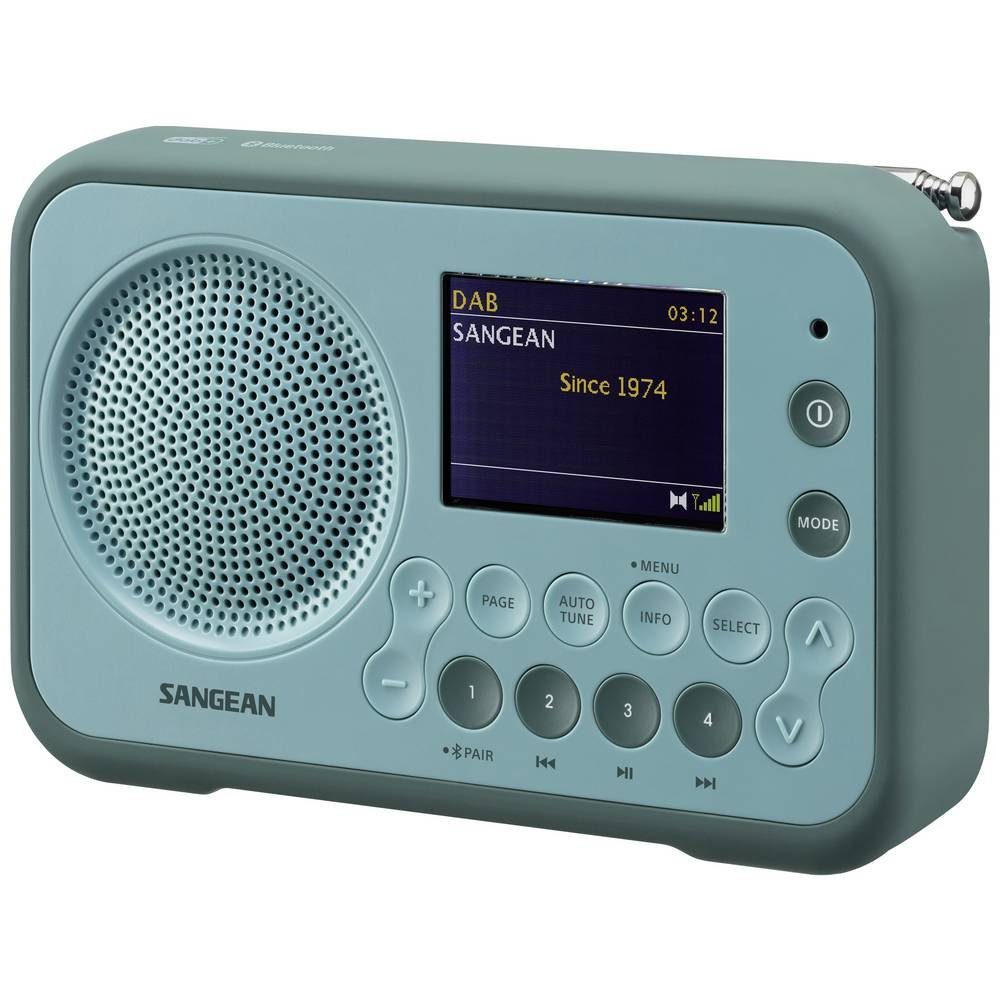 mit Taschenradio Hintergrundbeleuchtung Sangean Radio (Tastensperre), Zoll LCD-Farbdisplay 2.4 Hochauflösendes