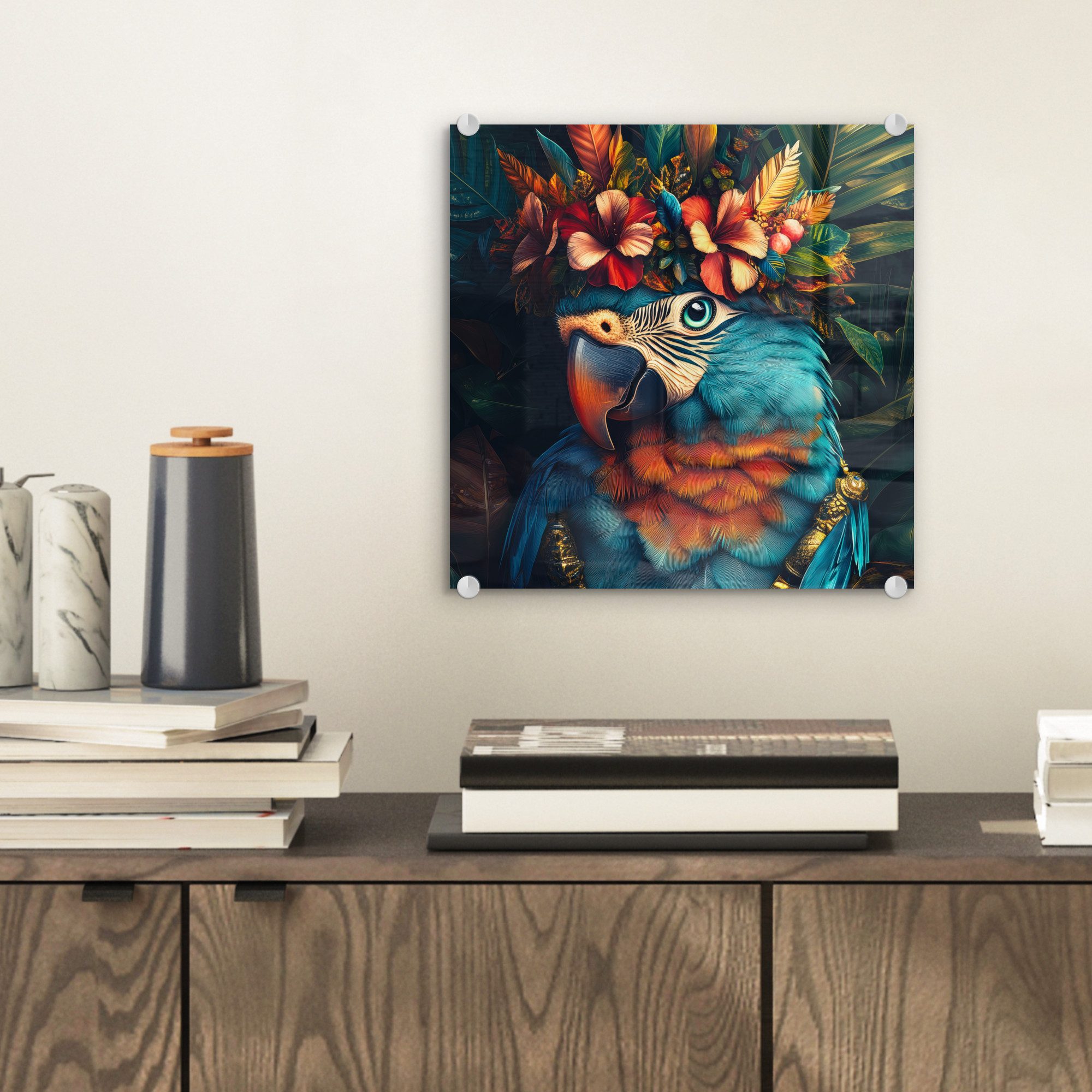 MuchoWow Acrylglasbild Papagei - Vogel - günstig online kaufen
