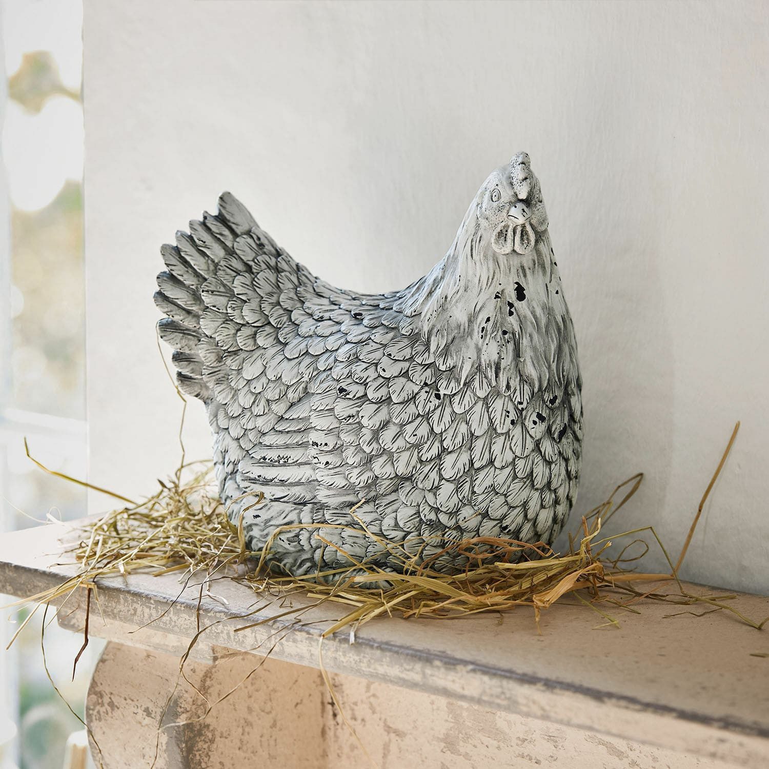 Mirabeau Dekofigur Deko-Huhn Delmonico grau – Bild 2 von 5