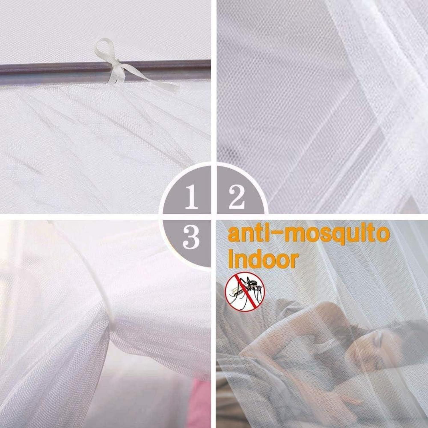 LuxusKollektion Moskitonetz Moskitonetz 200x220x200 cm feinmaschig langlebig für Bett Reise