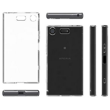 Nalia Smartphone-Hülle Sony Xperia XZ1, Klare Silikon Hülle / Extrem Transparent / Durchsichtig / Anti-Gelb