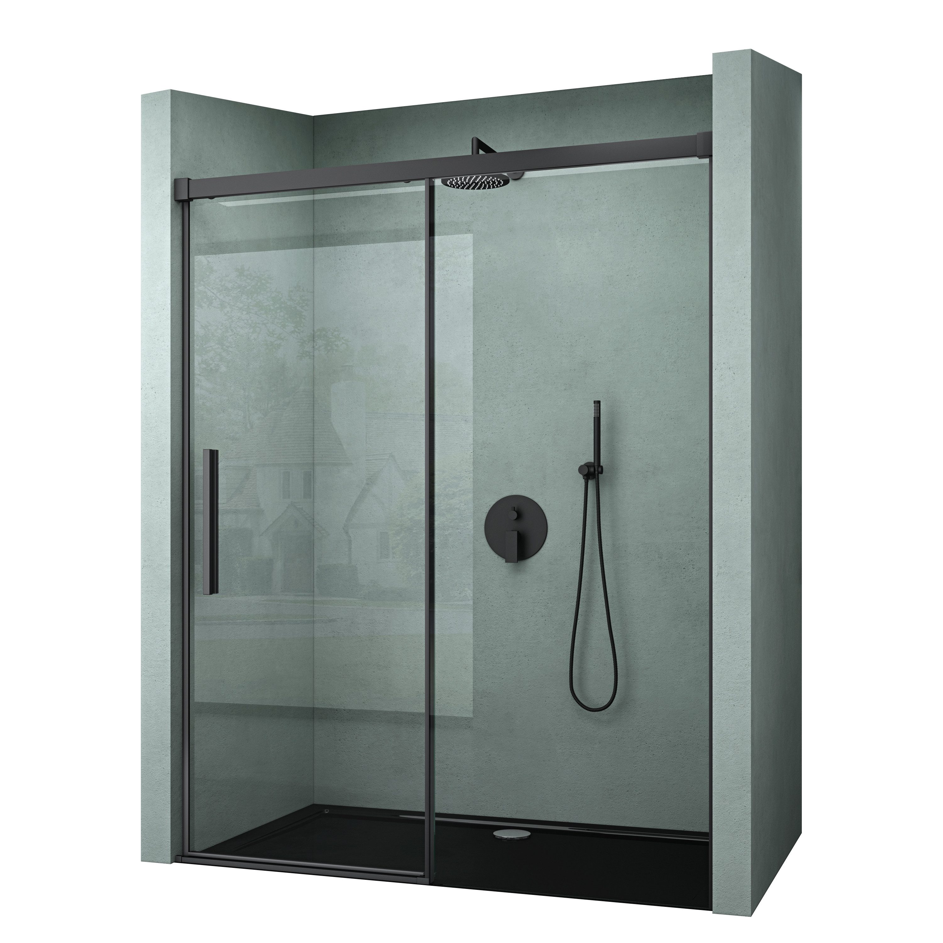 Mai & Mai Dusch-Schiebetür Nischentür Dusche Duschtür Duschabtrennung H:195 günstig online kaufen