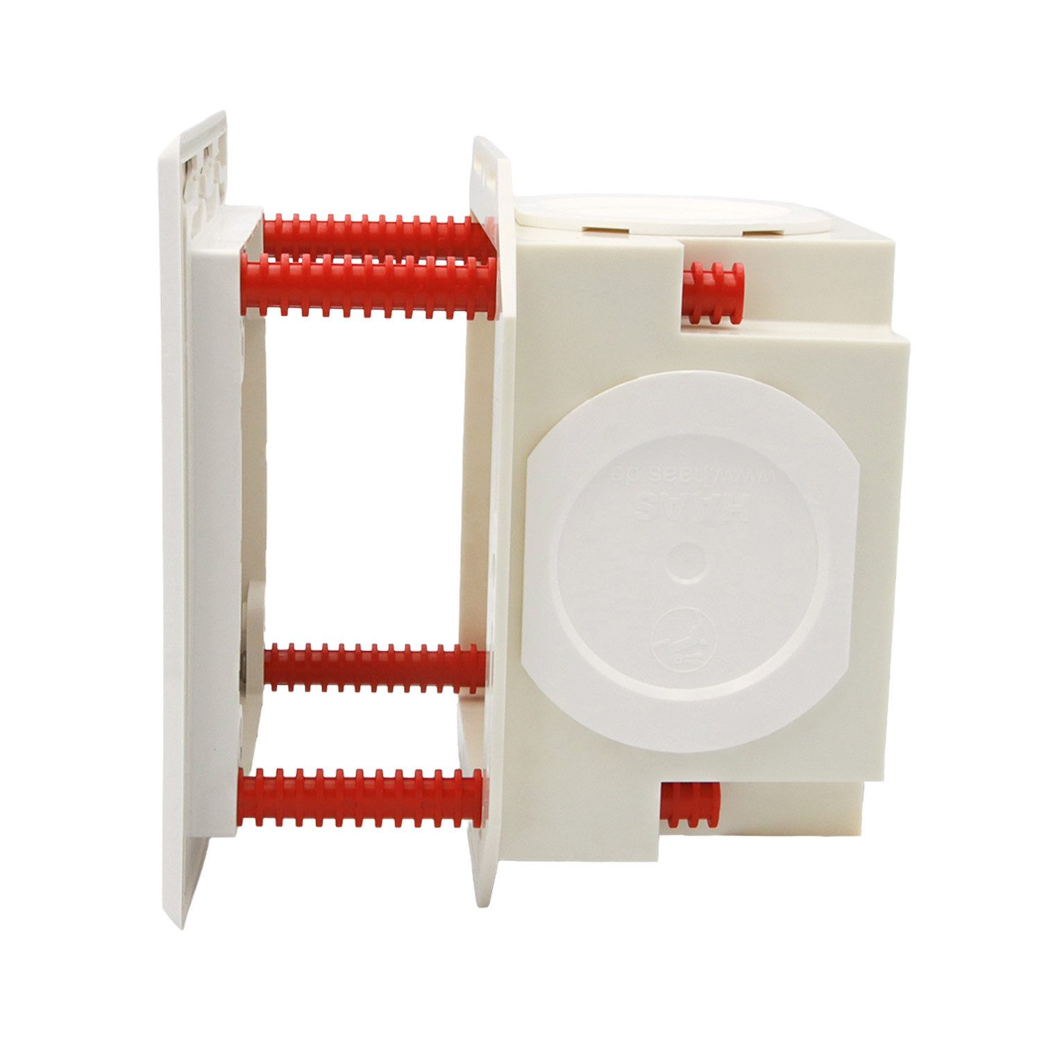 Haas Otto Ablaufrohr OHA-Kunststoff-Wandeinbaukasten klein mit Blende ohne Rohrbelüfter, 90 °