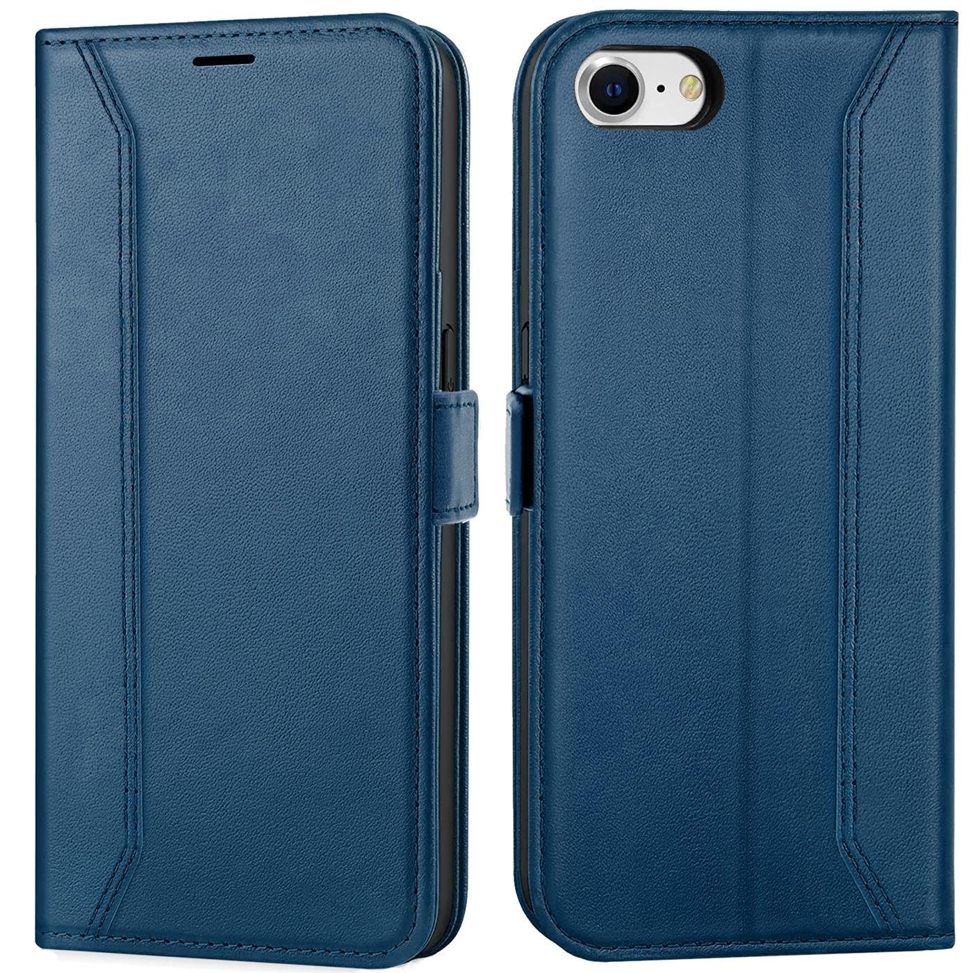 CoolGadget Handyhülle Book Case Elegance Tasche für iPhone SE 2020 2022 4,7 Zoll, Hülle Magnet Etui Klapphülle für iPhone SE, iPhone 7 / 8 Schutzhülle