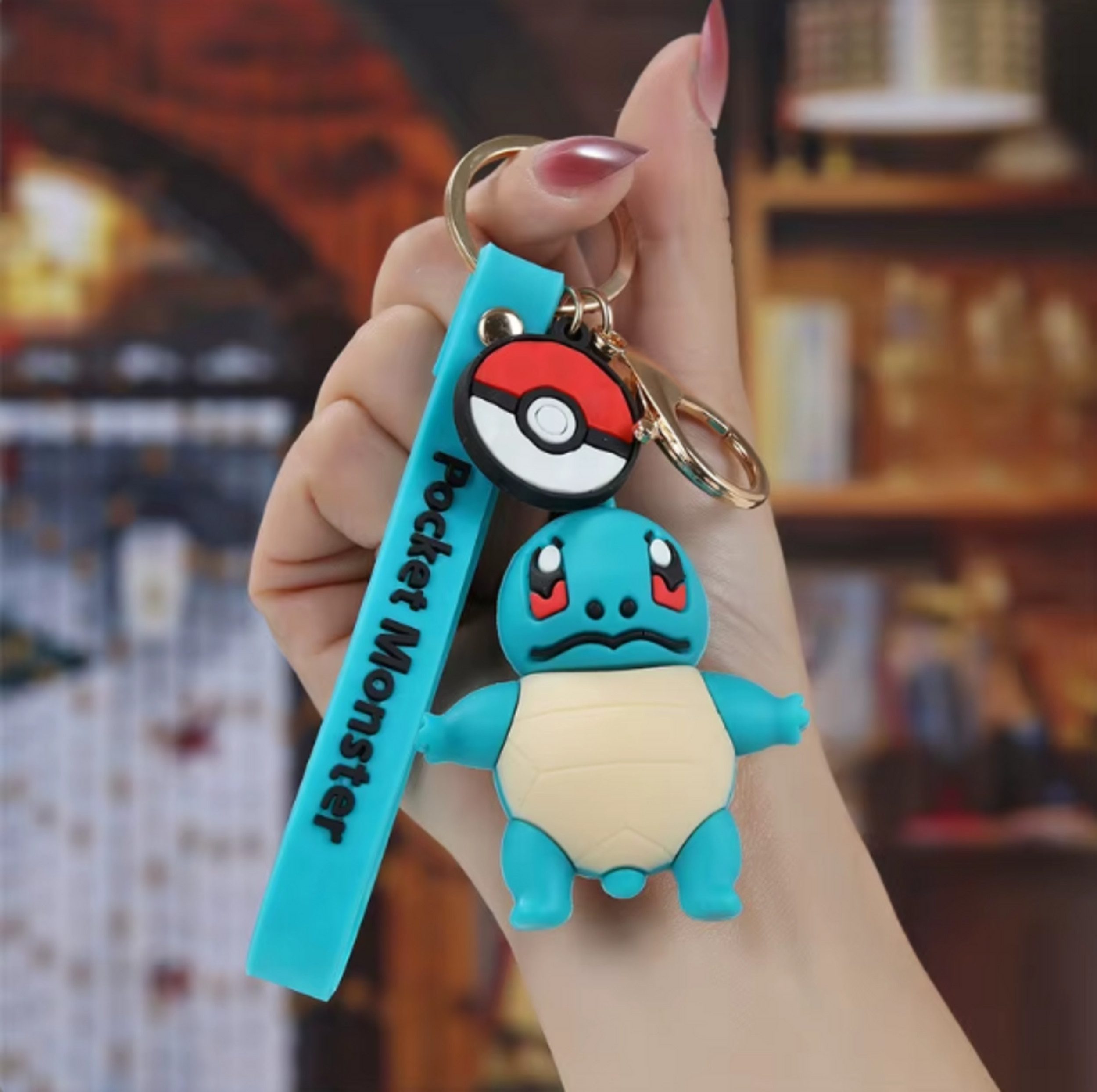 Schlüsselanhänger Pokemon Schiggy Schlüsselanhänger 3D Gummi