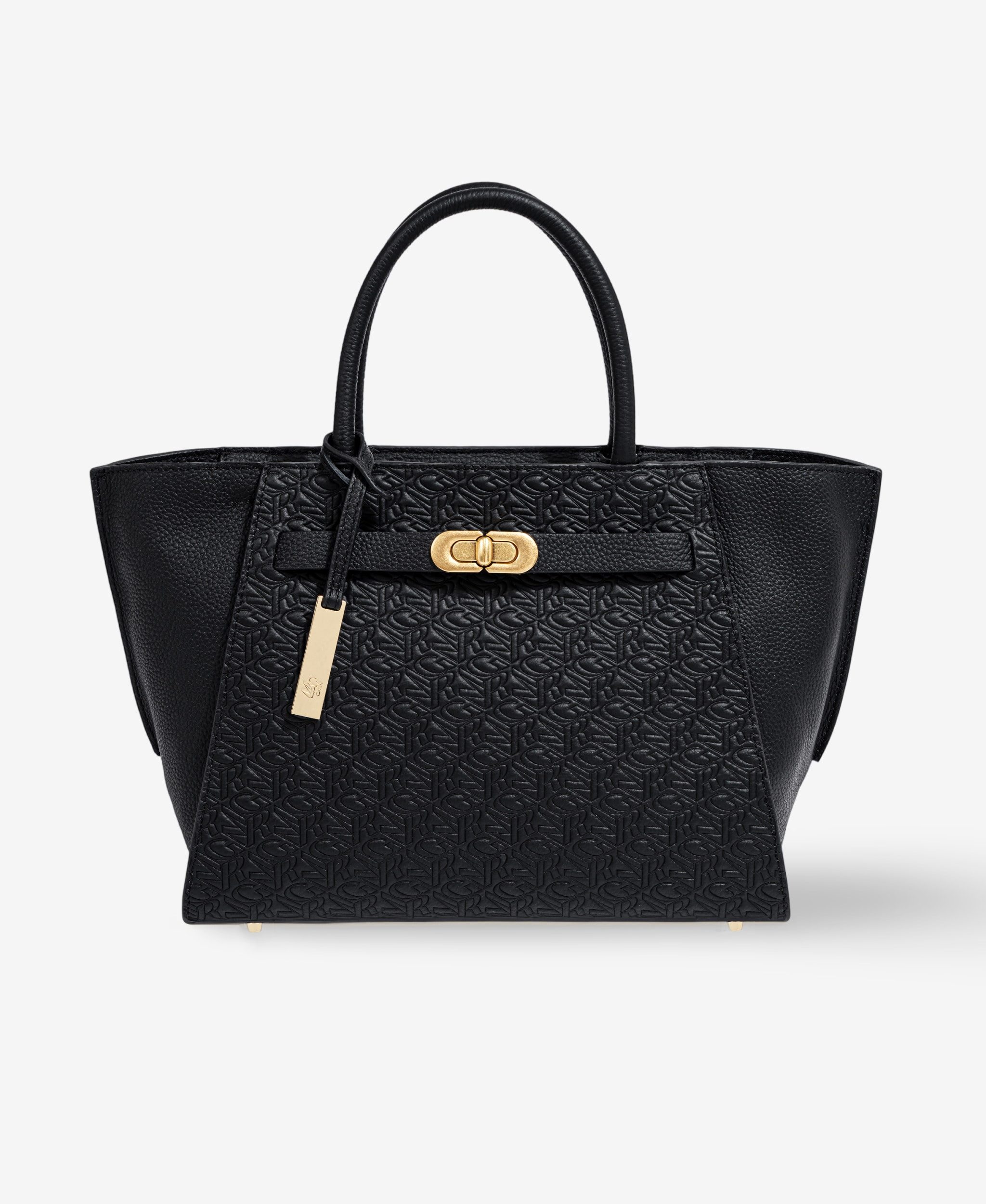 GLAMIRA Handtasche Lysandra Schwarzer Shopper (1-tlg), echt Leder, mit geräumigem Hauptfach