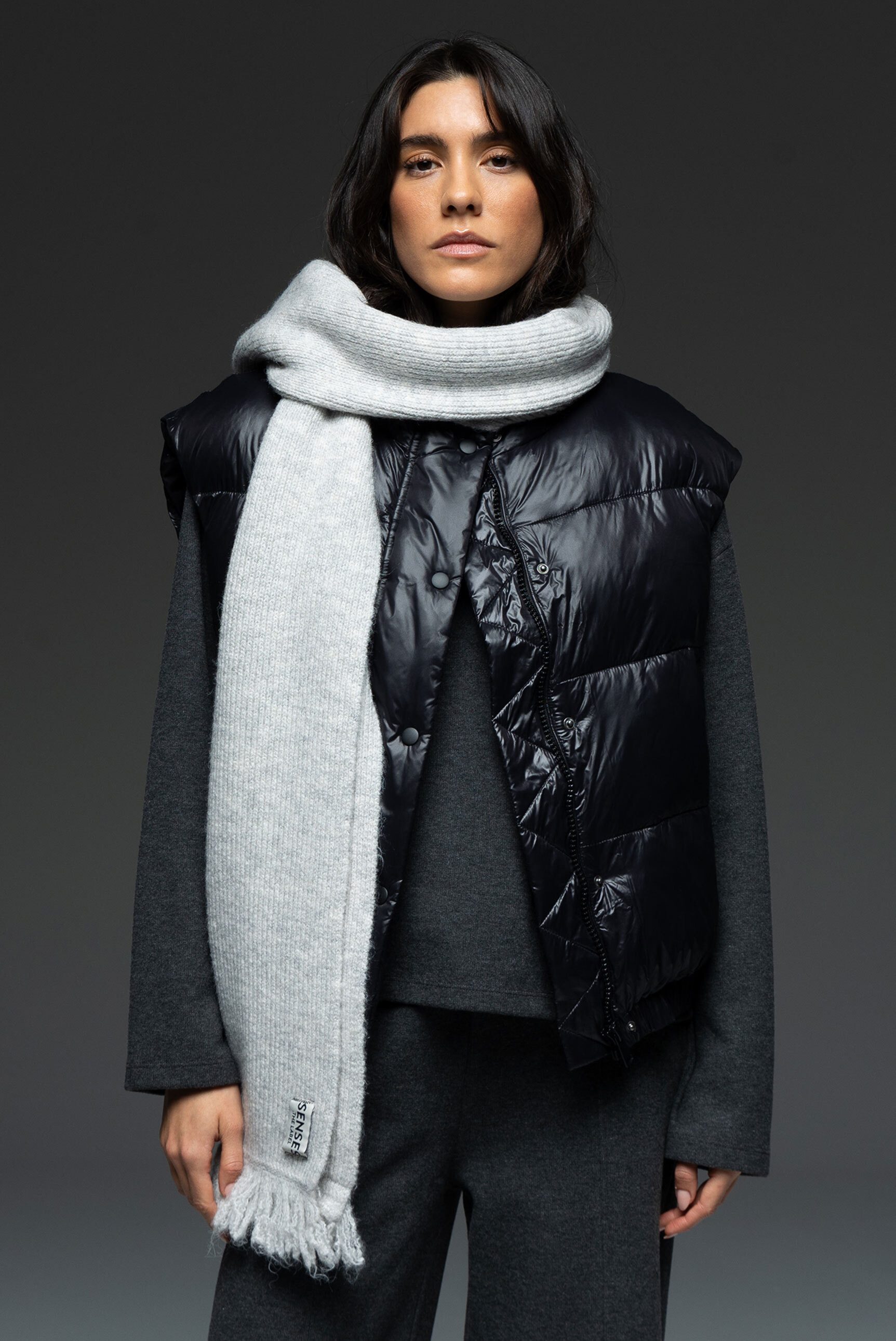 SENSES.THE LABEL Steppweste mit elastischem Saumabschluss