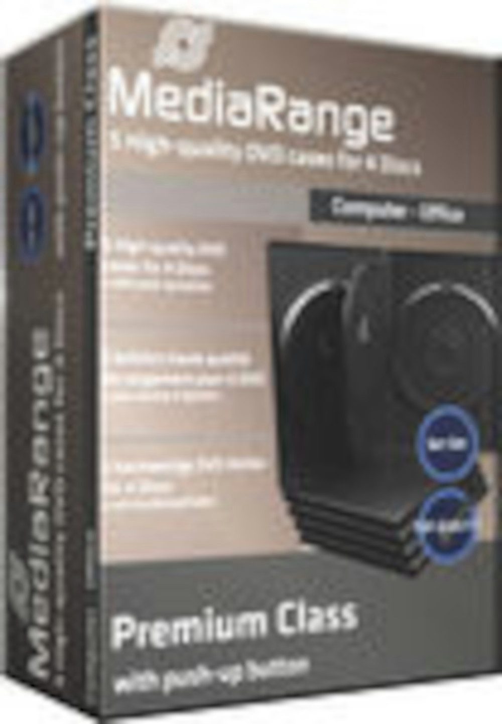 DVD-Hülle 10 (2x 5Stk) DVD CD Hüllen 4fach 4er-DVD-Box black