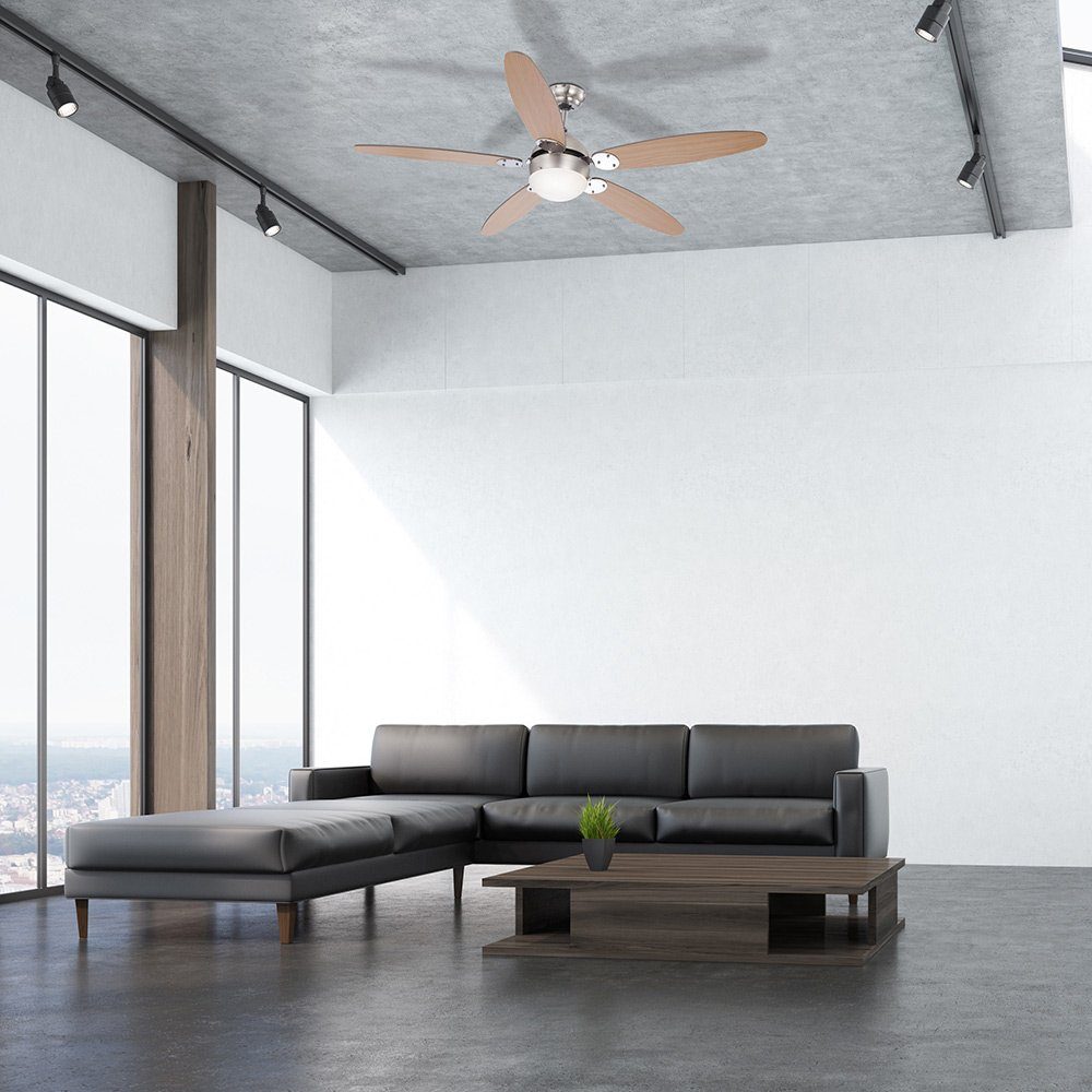 Globo Deckenventilator, Smart Ventilator Decken Home Leuchte Alexa Google im dimmbar Set App