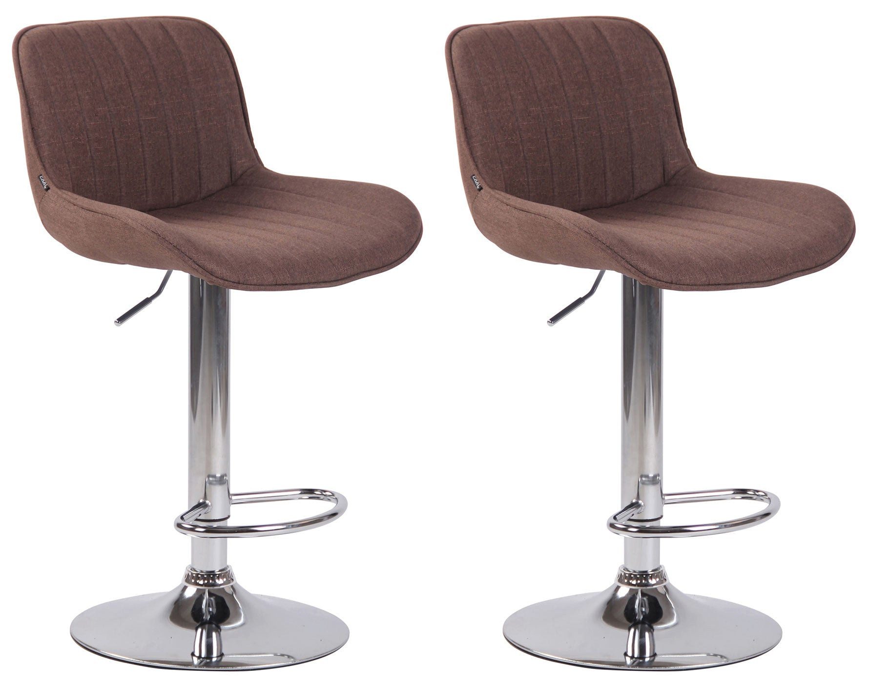 Bistrostuhl 2er Set Barhocker Lentini Stoff