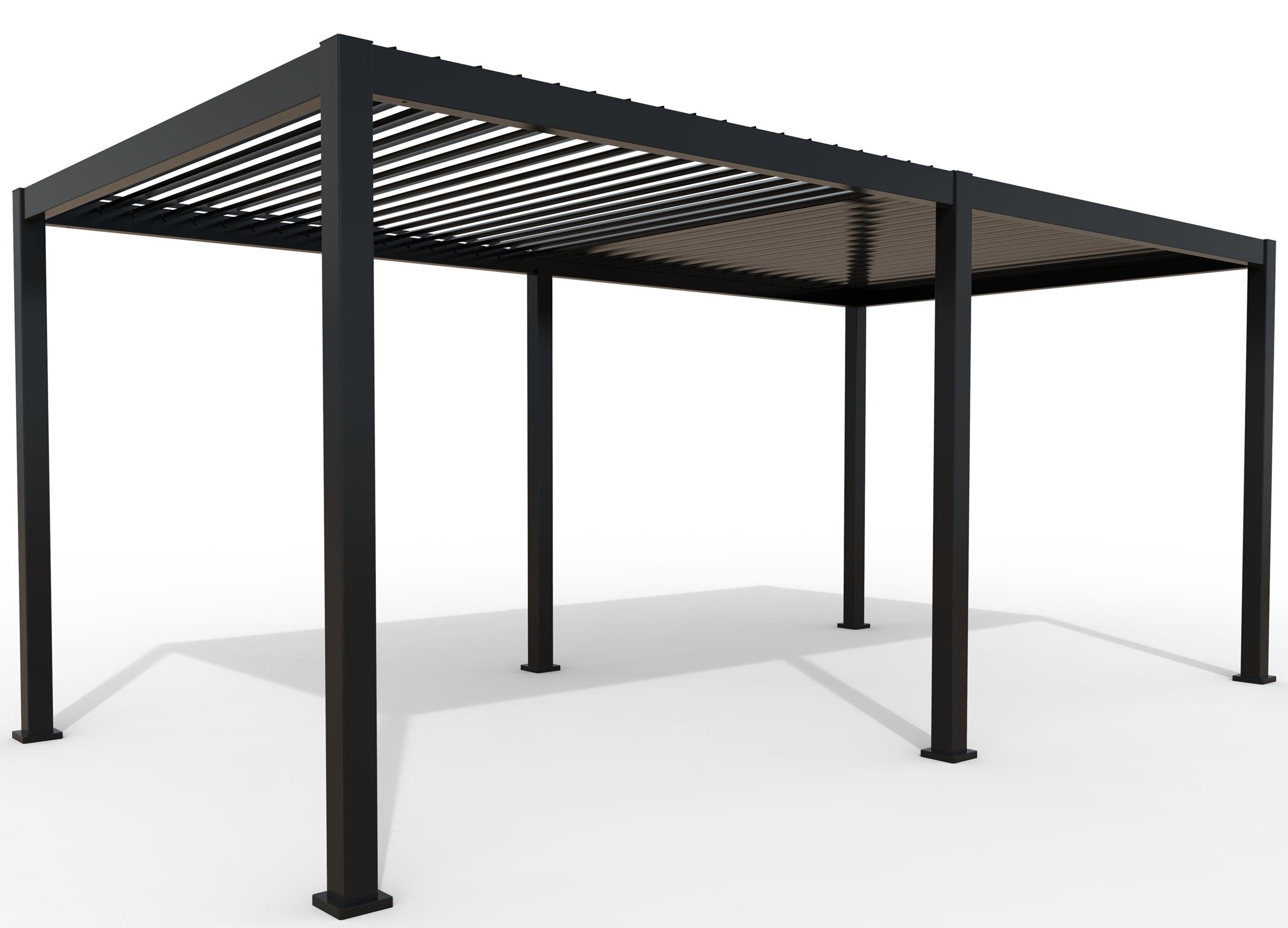 Green Spirit Pergola »Mirador 3x6 Classic« Lamellendach Pergola Pavillon Überdachung, (1-tlg), anthrazit, Aluminium, wetterfest - Garten, Terrasse & Outdoor