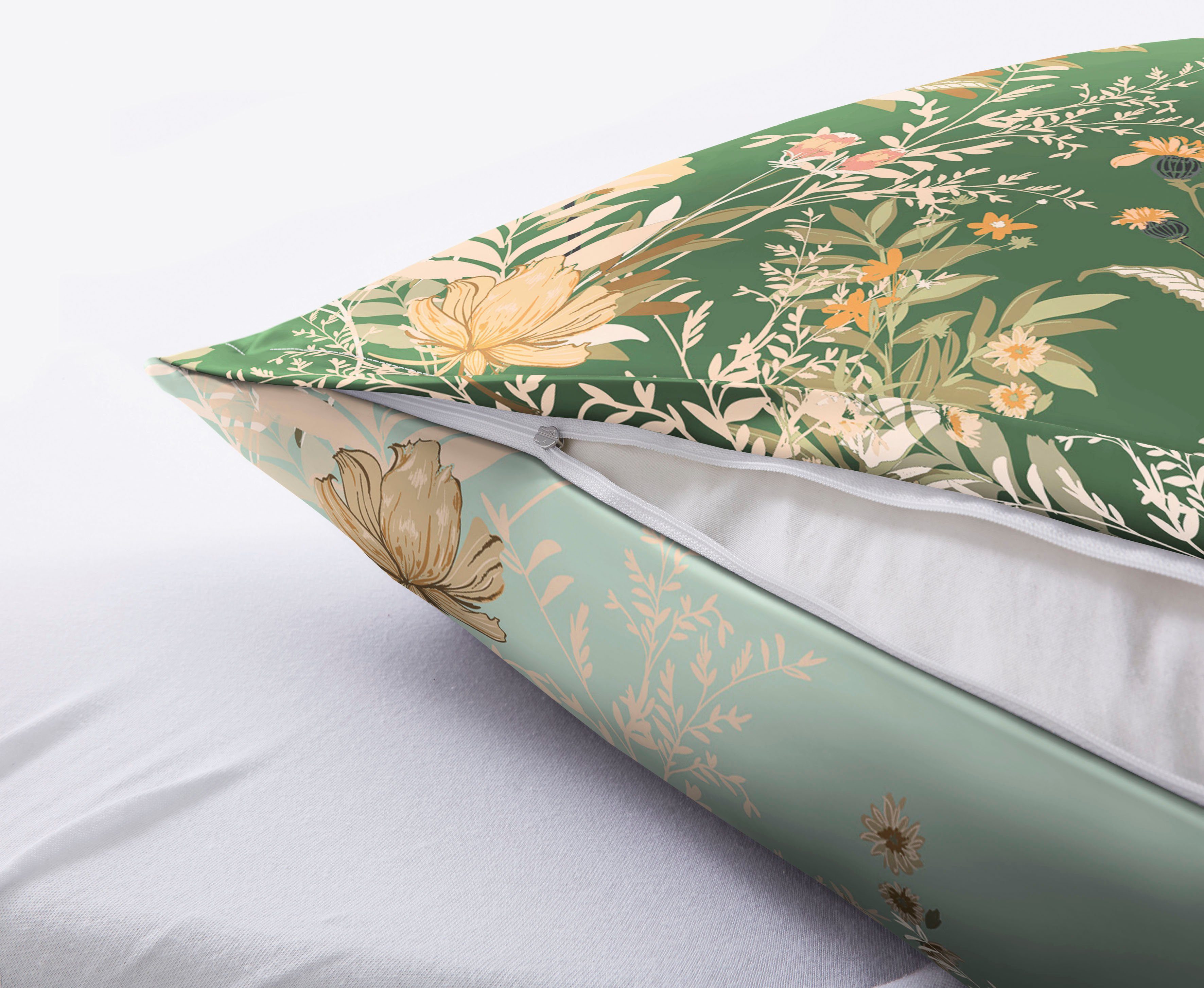 Kleine Wolke Bettwäsche Zahra, Mako-Satin, 2 teilig, mit floralem Print