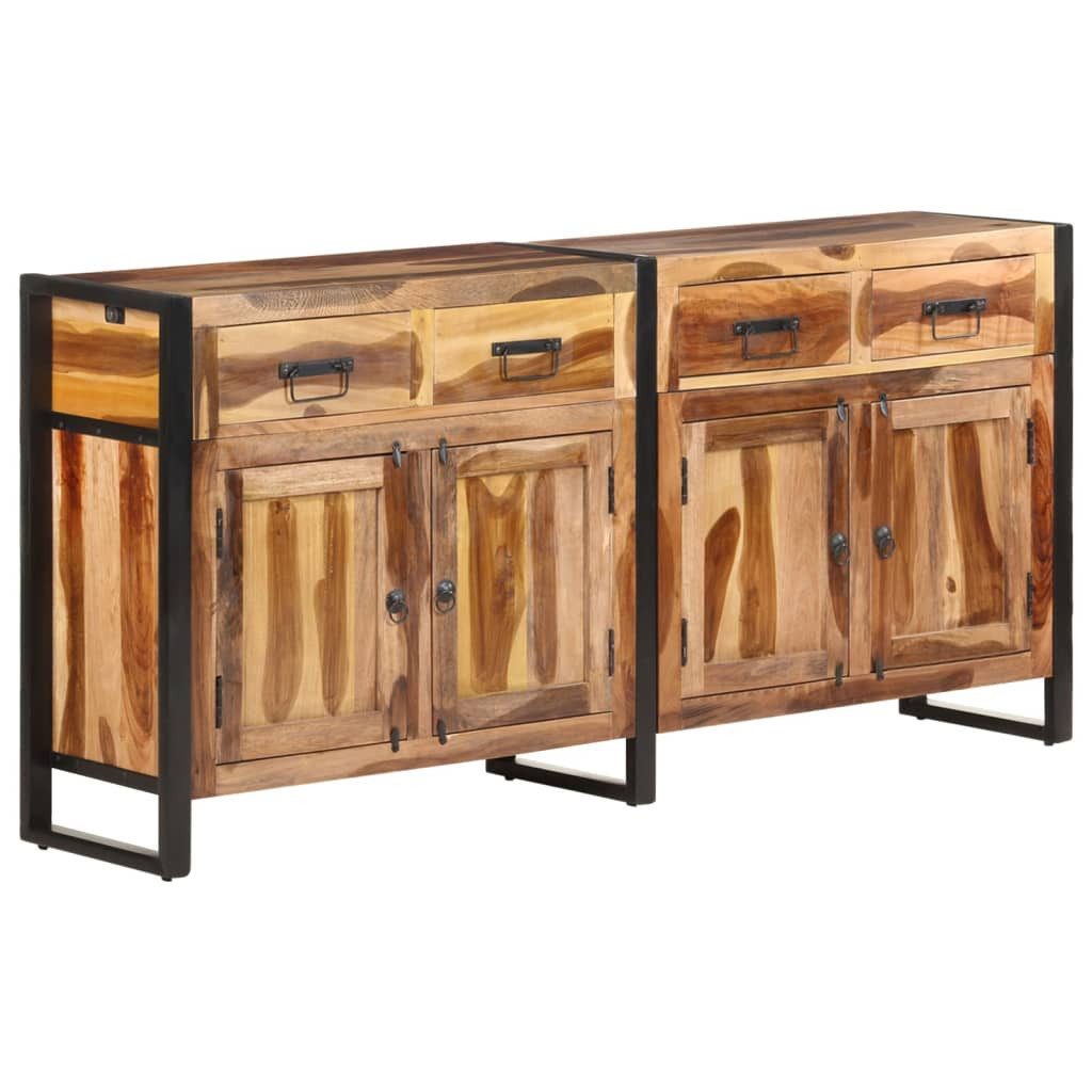 vidaXL Sideboard Sideboard 172x35x80 cm Massivholz Honigfarben (1 St)