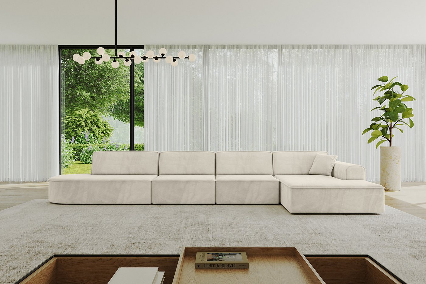 ALTDECOR Ecksofa IREA-L3-v3, Sofa Praktische Bequeme Funktionsecke Couch L-Form Eckcouch, Corner Sofa L-Form Vielseitige Sofa Wohnlandschaft Wohnzimmer