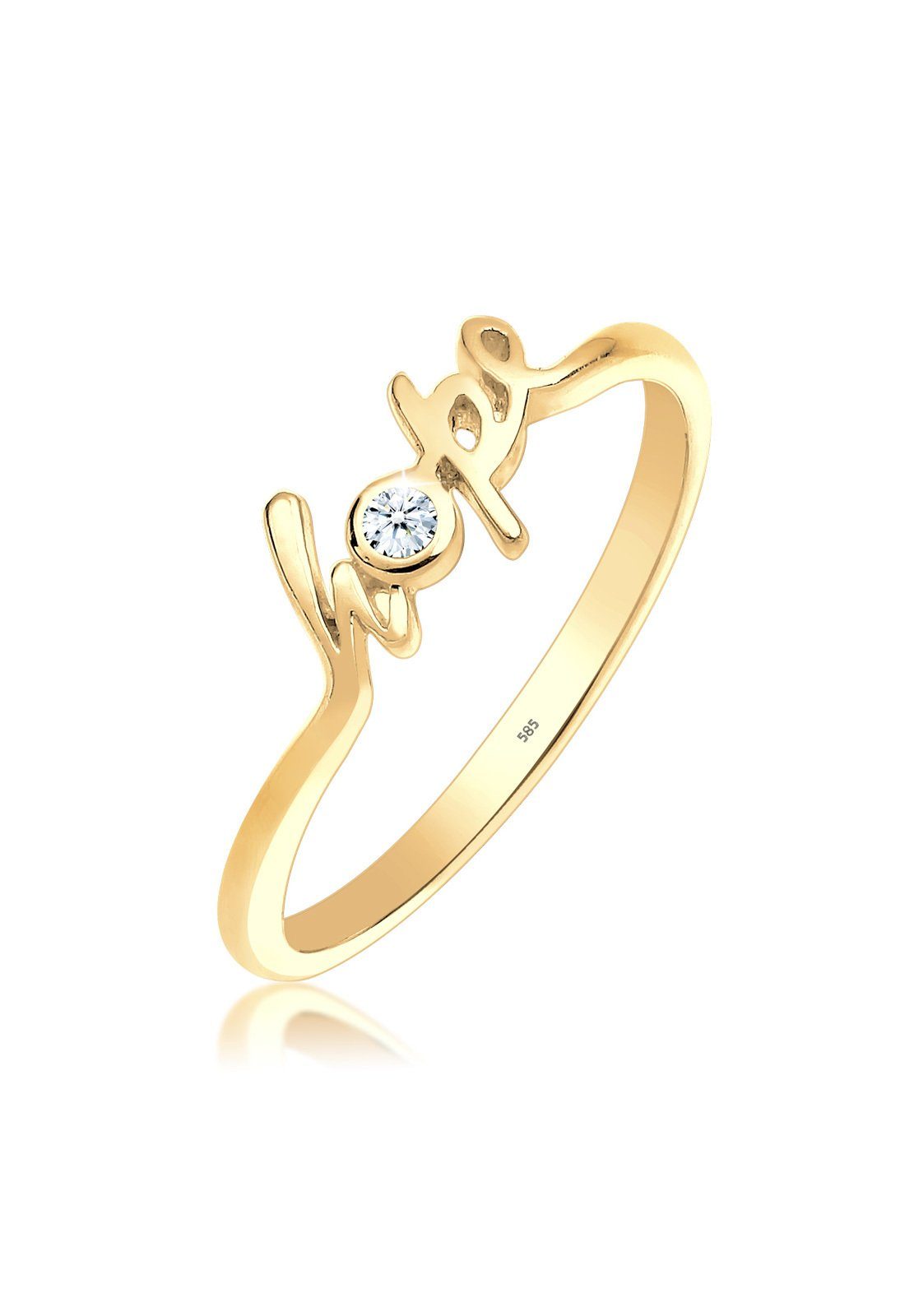 Elli DIAMONDS Verlobungsring Hope-Schriftzug Diamant 0.03 günstig online kaufen