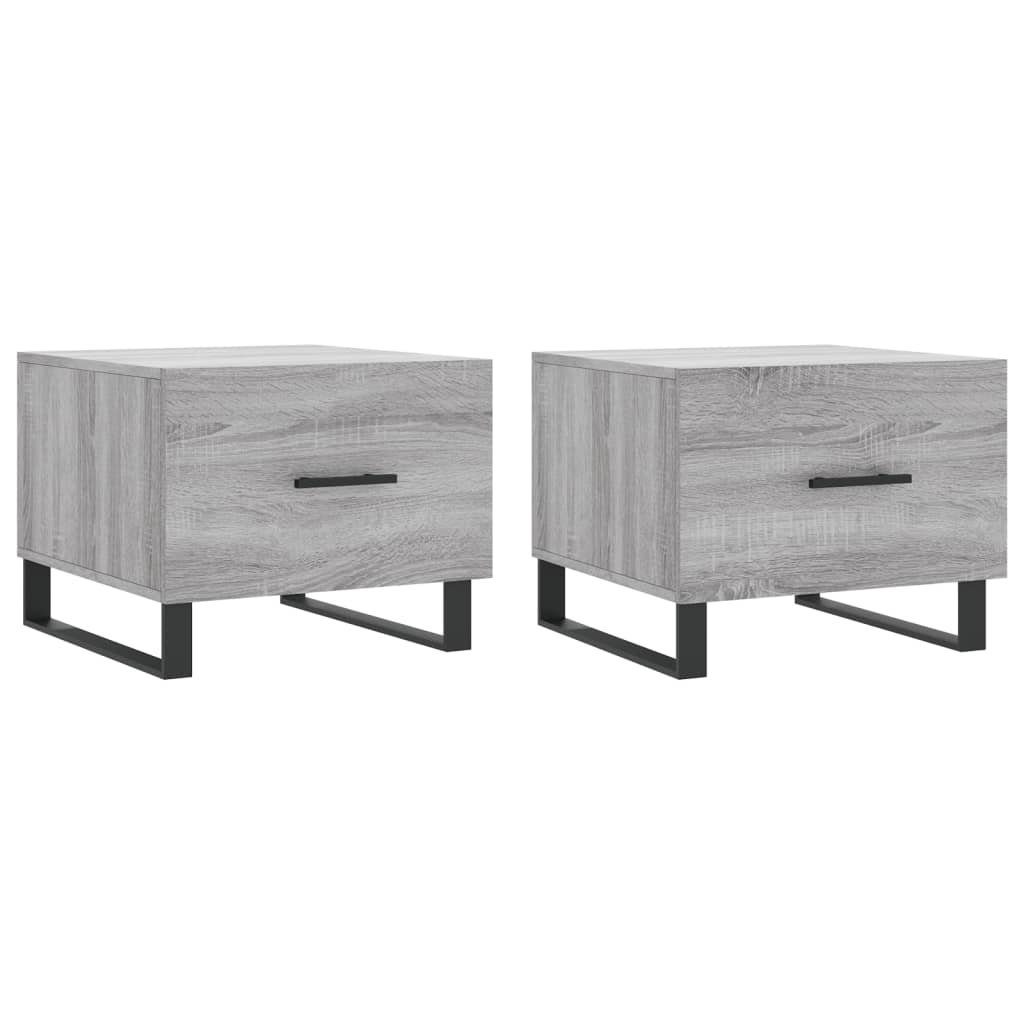 vidaXL Couchtisch Couchtische 2 Stk. Grau günstig online kaufen