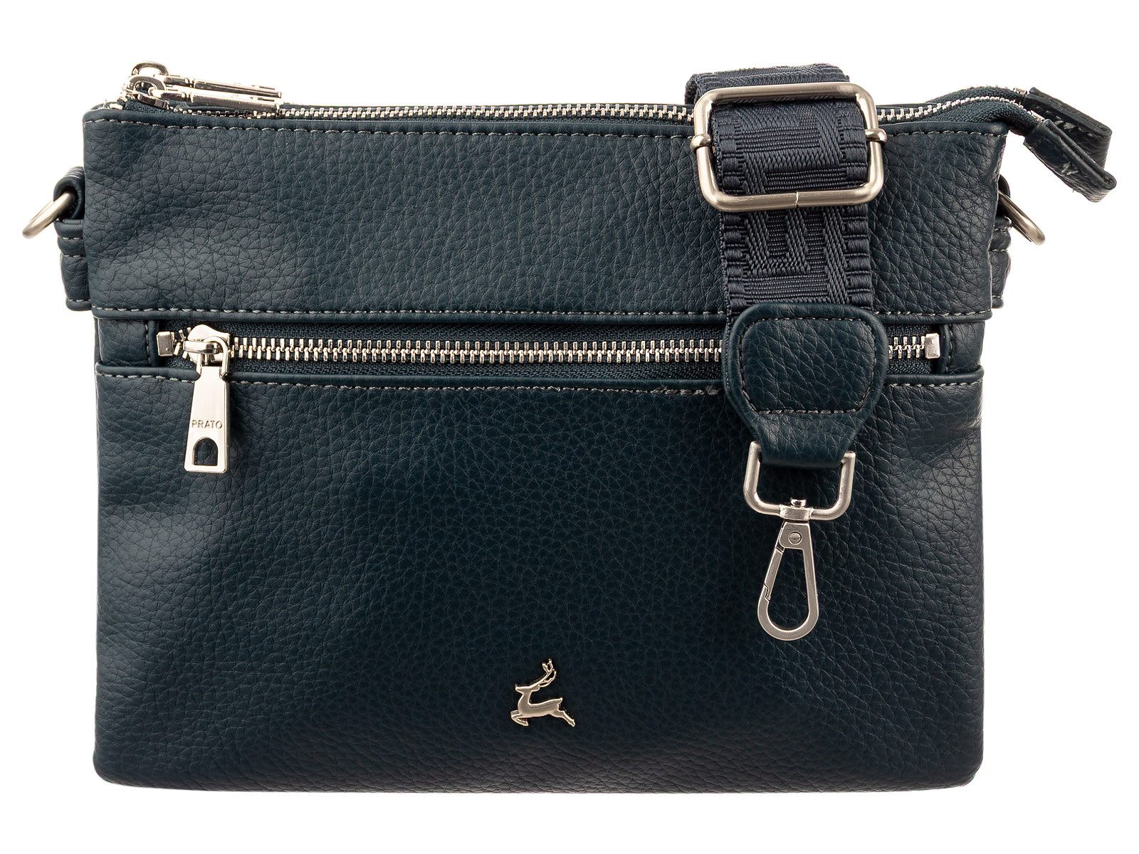 Prato Handtasche S017-G genarptes PU Umhängetasche Handtasche (1-tlg)