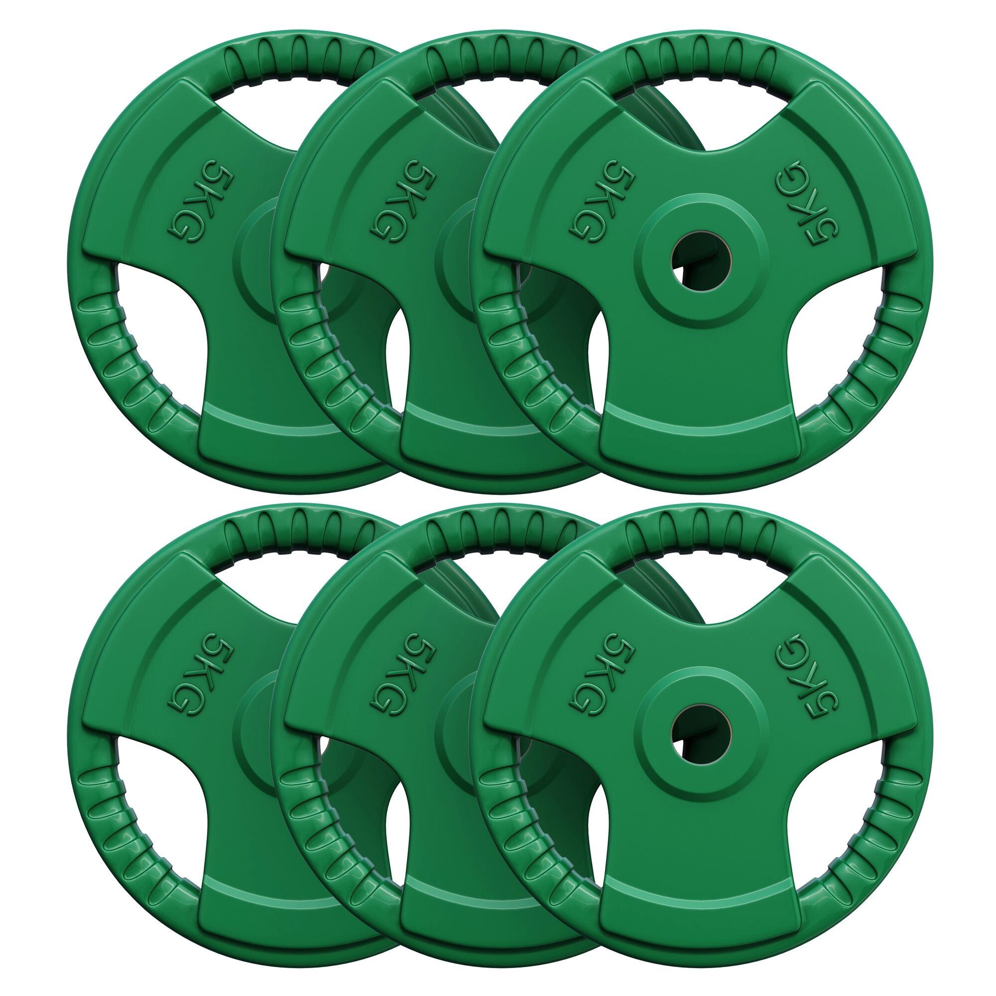 GORILLA SPORTS Hantelscheibe Hantelscheibe 30/31 mm Gummi Gripper 1,25-25 KG, 30 kg