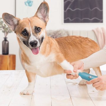 yozhiqu Hundeschermaschine Reinigen und Pflegen des Krallenschleifers für Katzen und Hunde, Elektrische Nagelknipser für Haustiere, Hundeknipser, USB-Aufladung