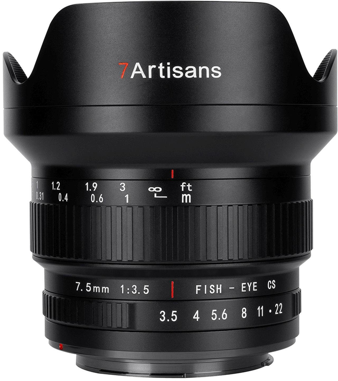 7Artisans 7,5mm f3,5 Fisheye Canon EF Zoomobjektiv