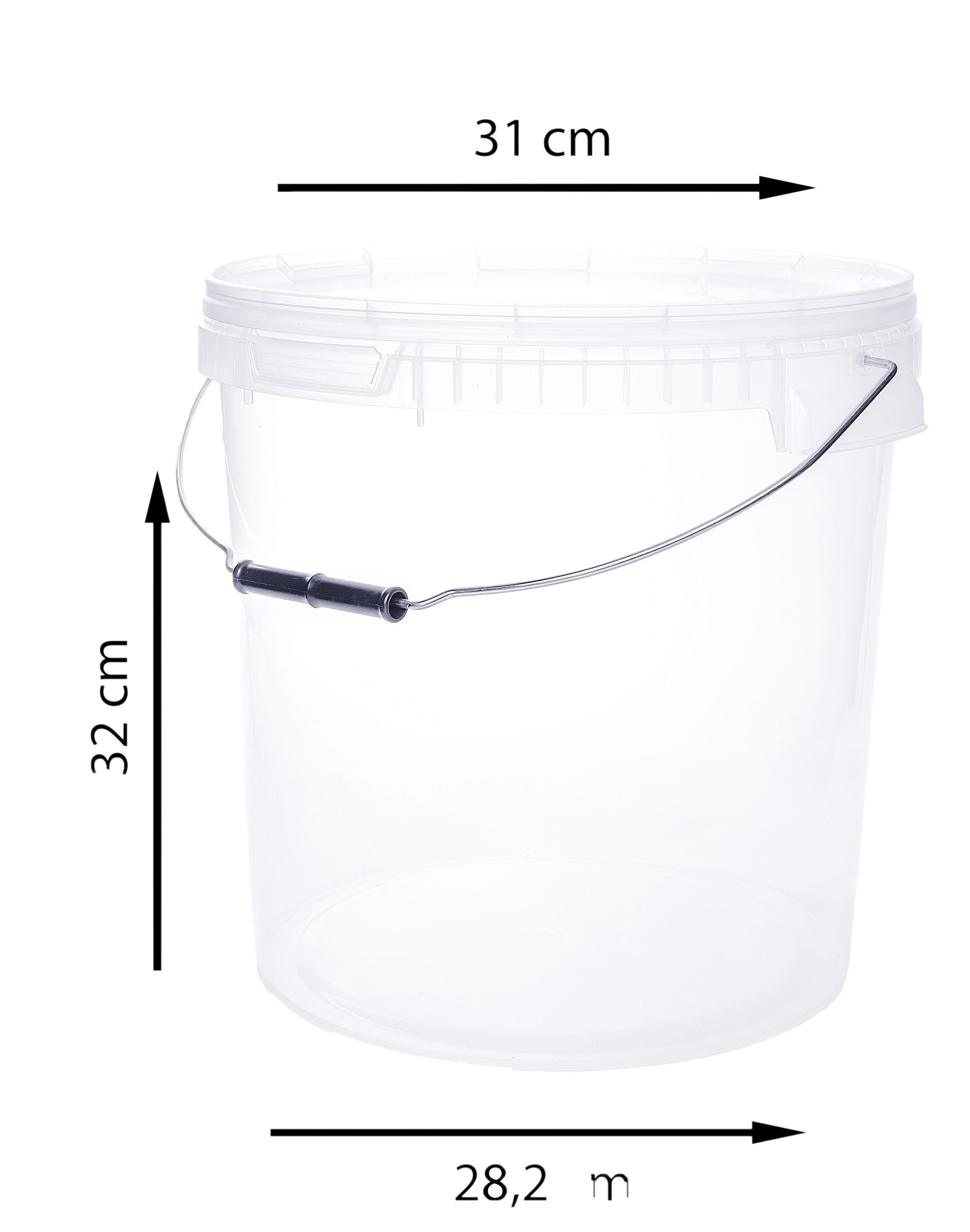 BENBOW Putzeimer 4 x 20 liter Eimer mit Deckel