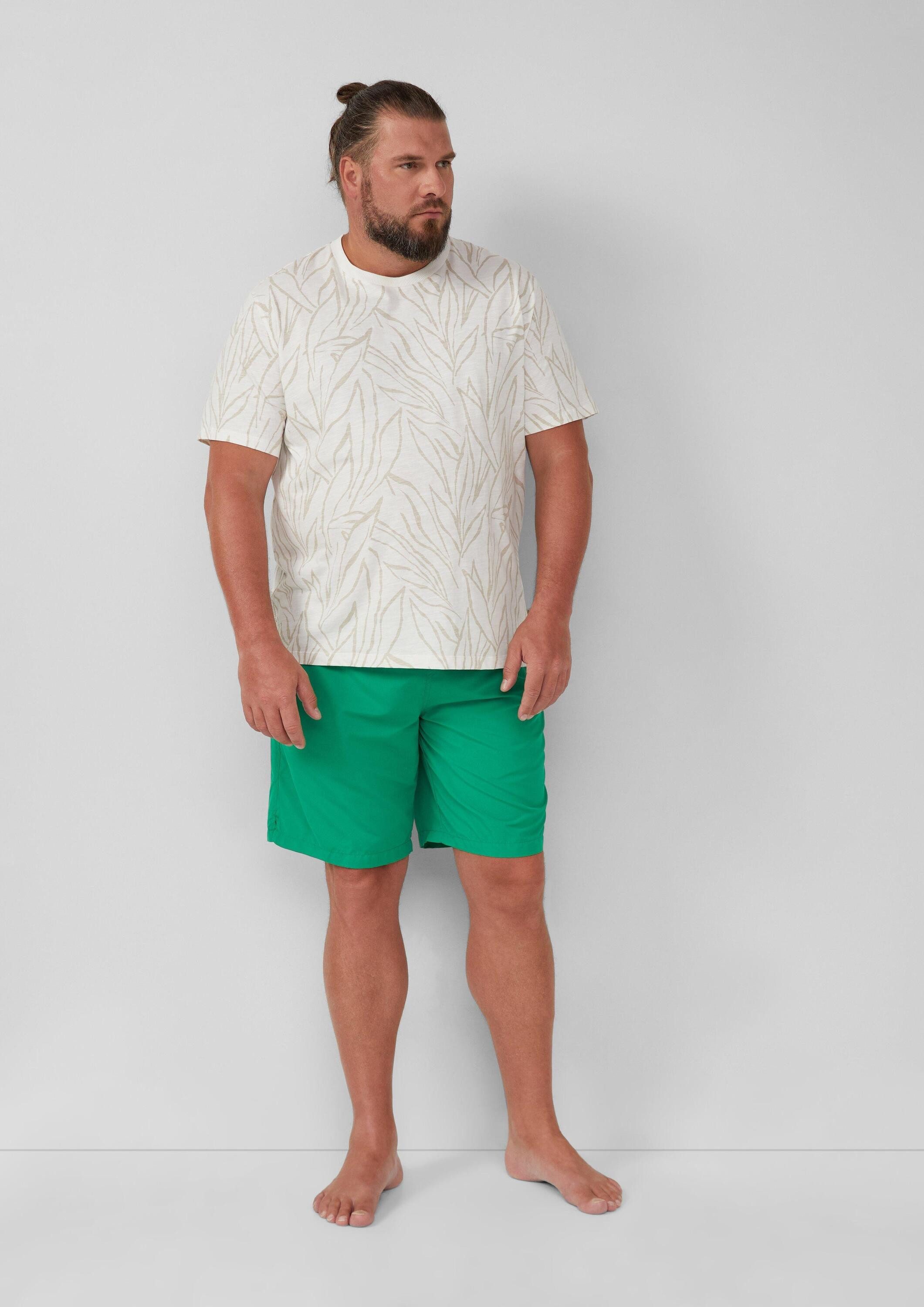 s.Oliver Badehose Badehose Badeshorts mit Elastikbund und Tunnelzug