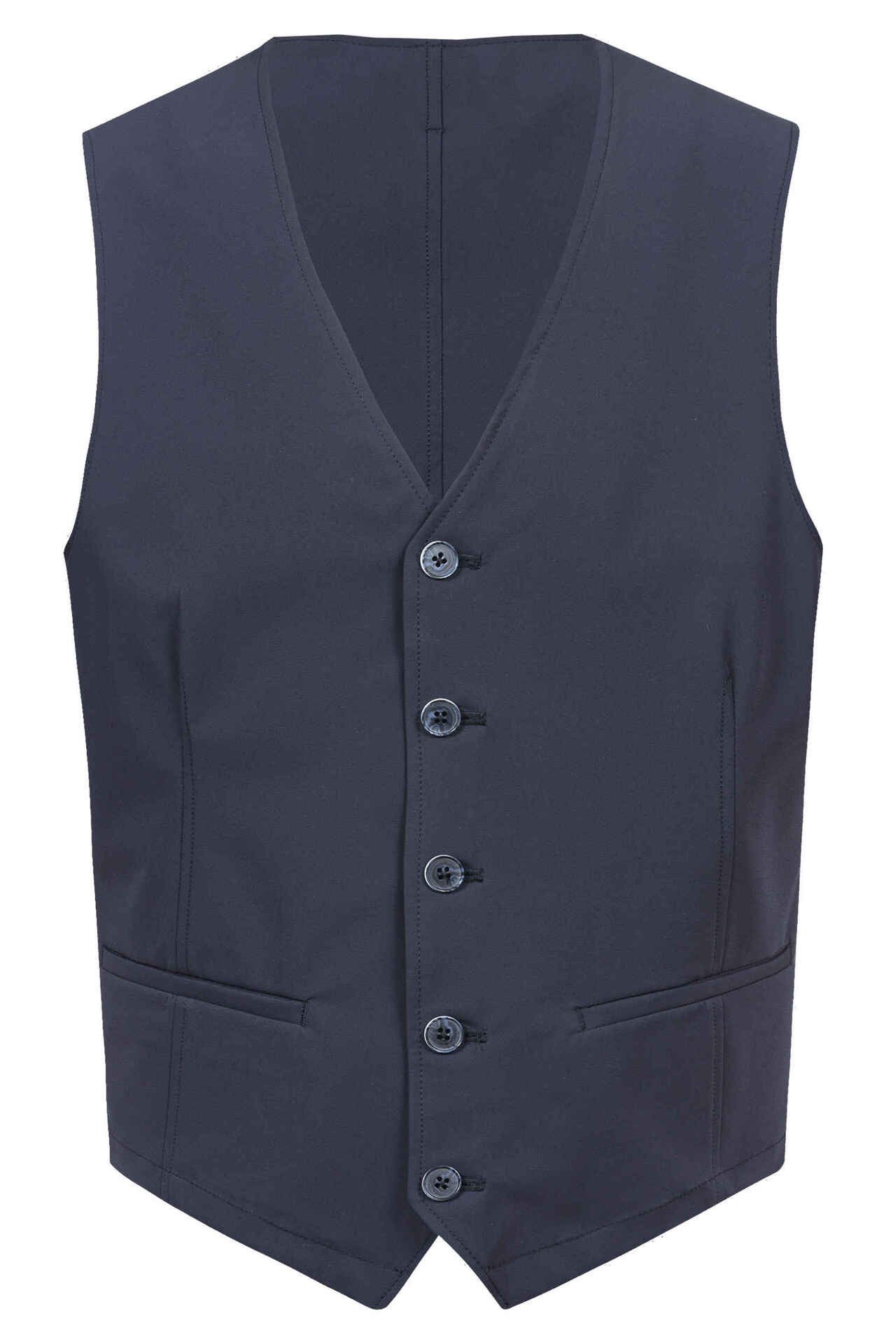 GREIFF Anzugweste Greiff FLOW Herren Business Weste V-Neck Regular Stretch Marine