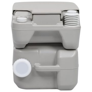 vidaXL Campingtoilette Tragbare Campingtoilette mit Waschbecken und Wasserbehälter