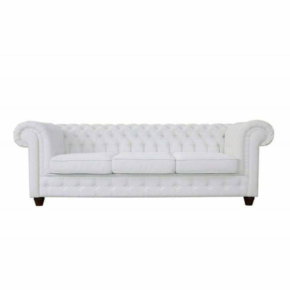 JVmoebel Sofa Chesterfield Mello 3 Sitzer mit Bettfunktion Couch Polster Sofa, Made in Europe