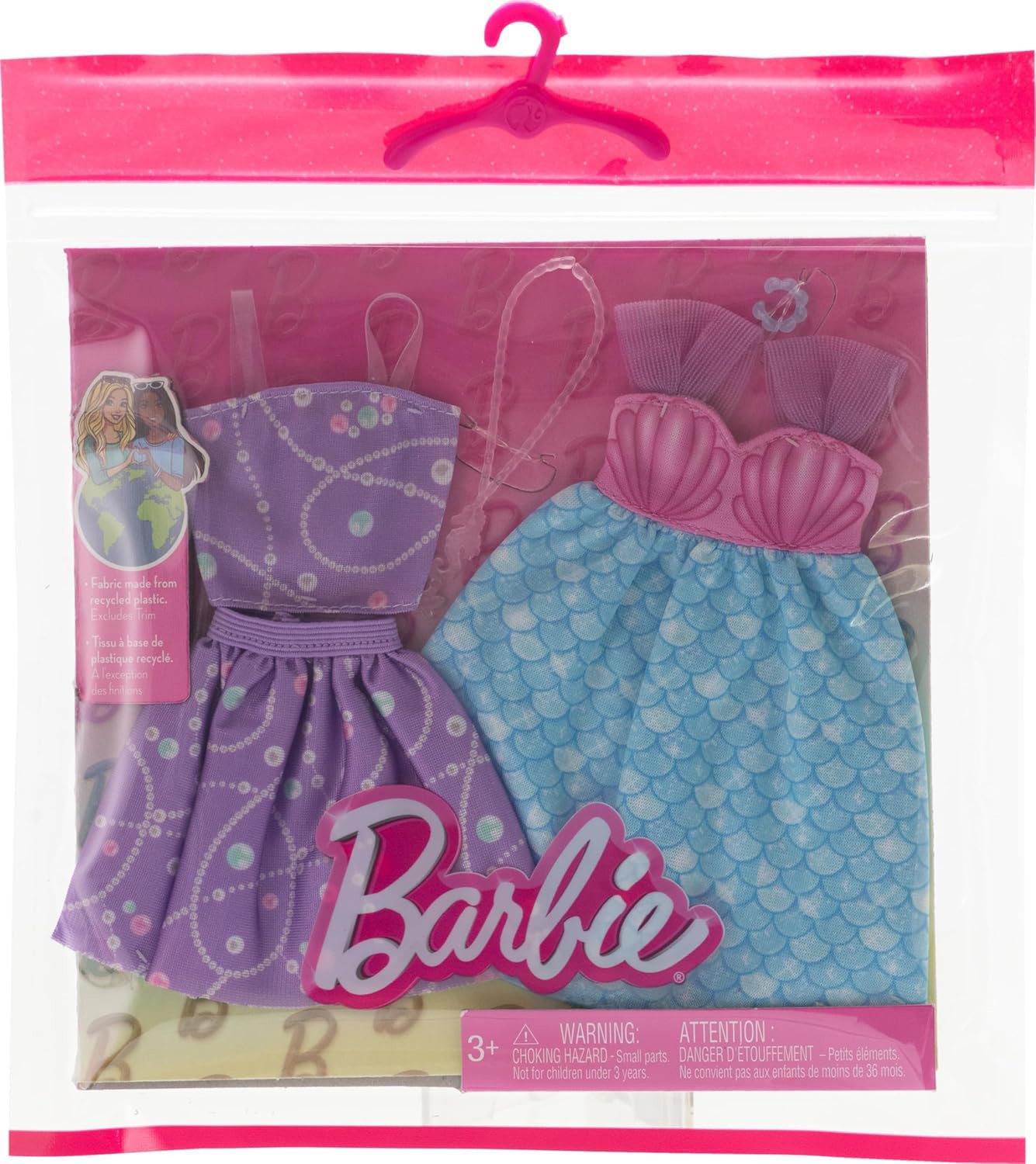 Mattel® Anziehpuppe Barbie Fashions 2er-Pack - Kleid Meerjungfrau + Top und günstig online kaufen