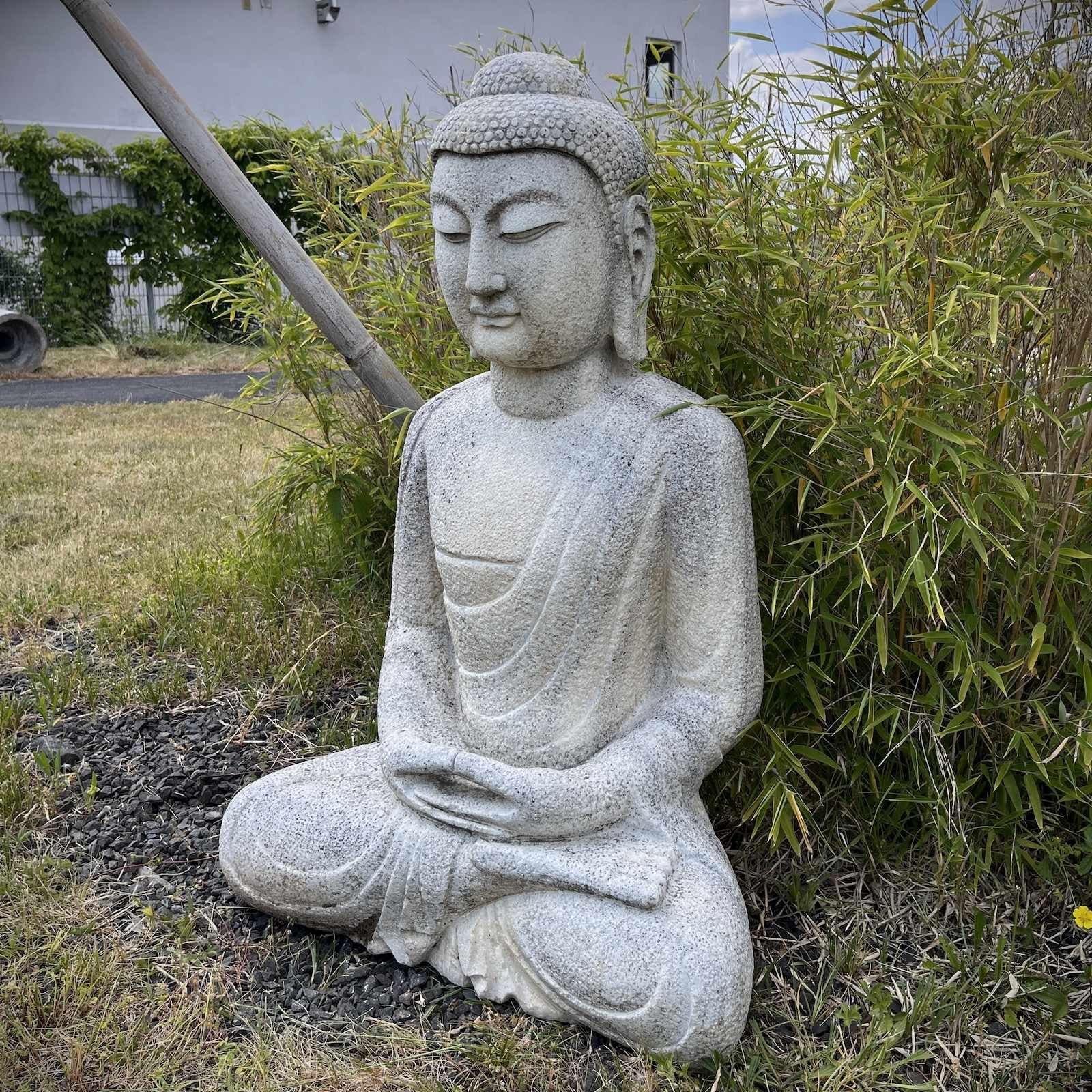 Marmor Buddha Stein Figur Garten Buddhafigur Tibet Asien Meditation LifeStyle