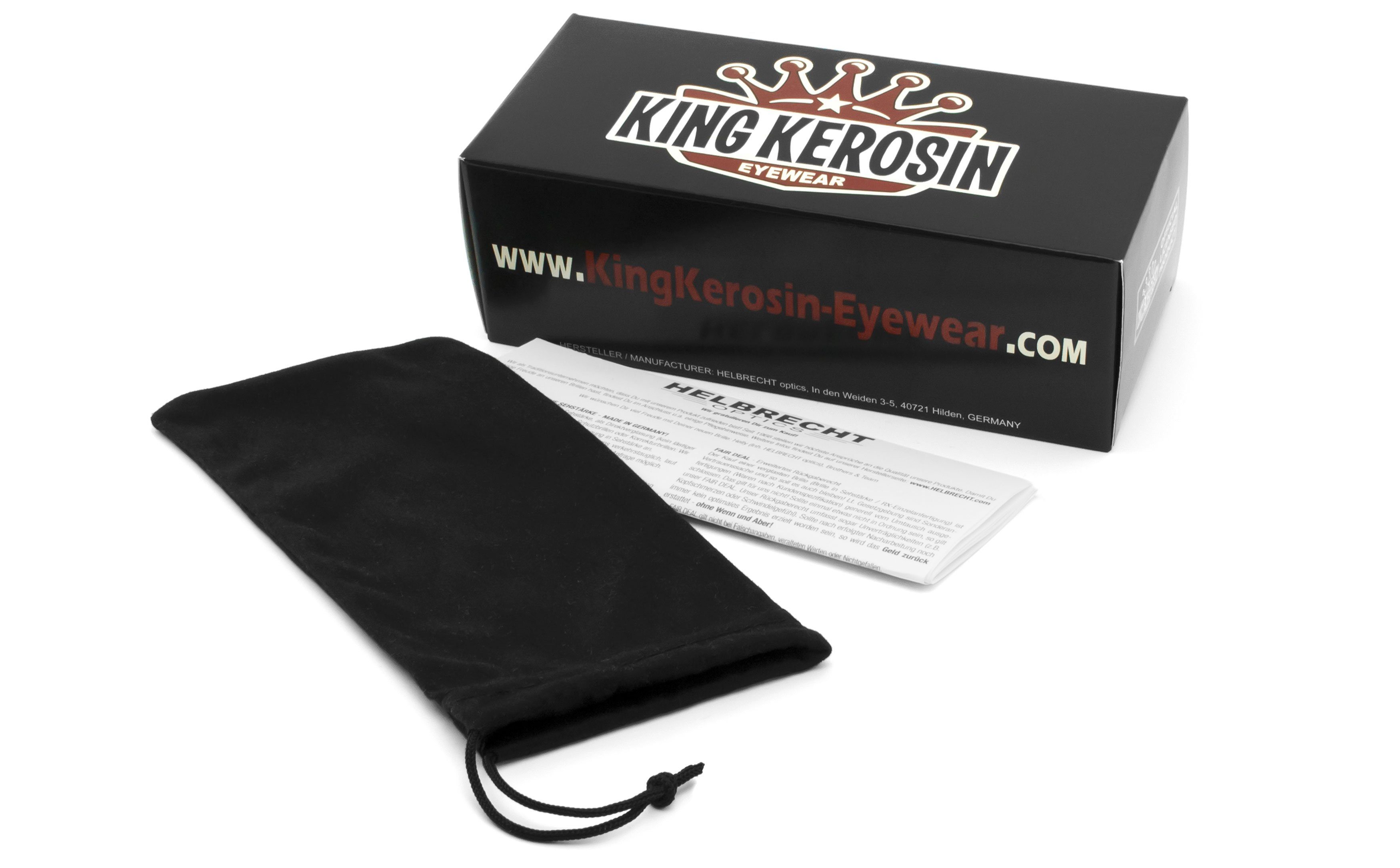 KingKerosin gepolstert, Kunststoff-Sicherheitsglas Motorradbrille Steinschlagbeständig durch KK140