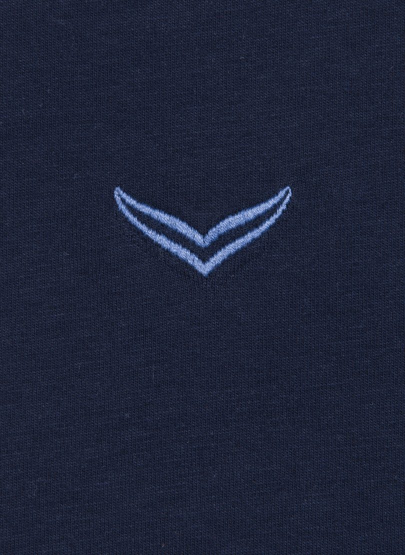 Trigema T-Shirt TRIGEMA T Shirt aus Biobaumwolle mit V-Ausschnitt (1-tlg)
