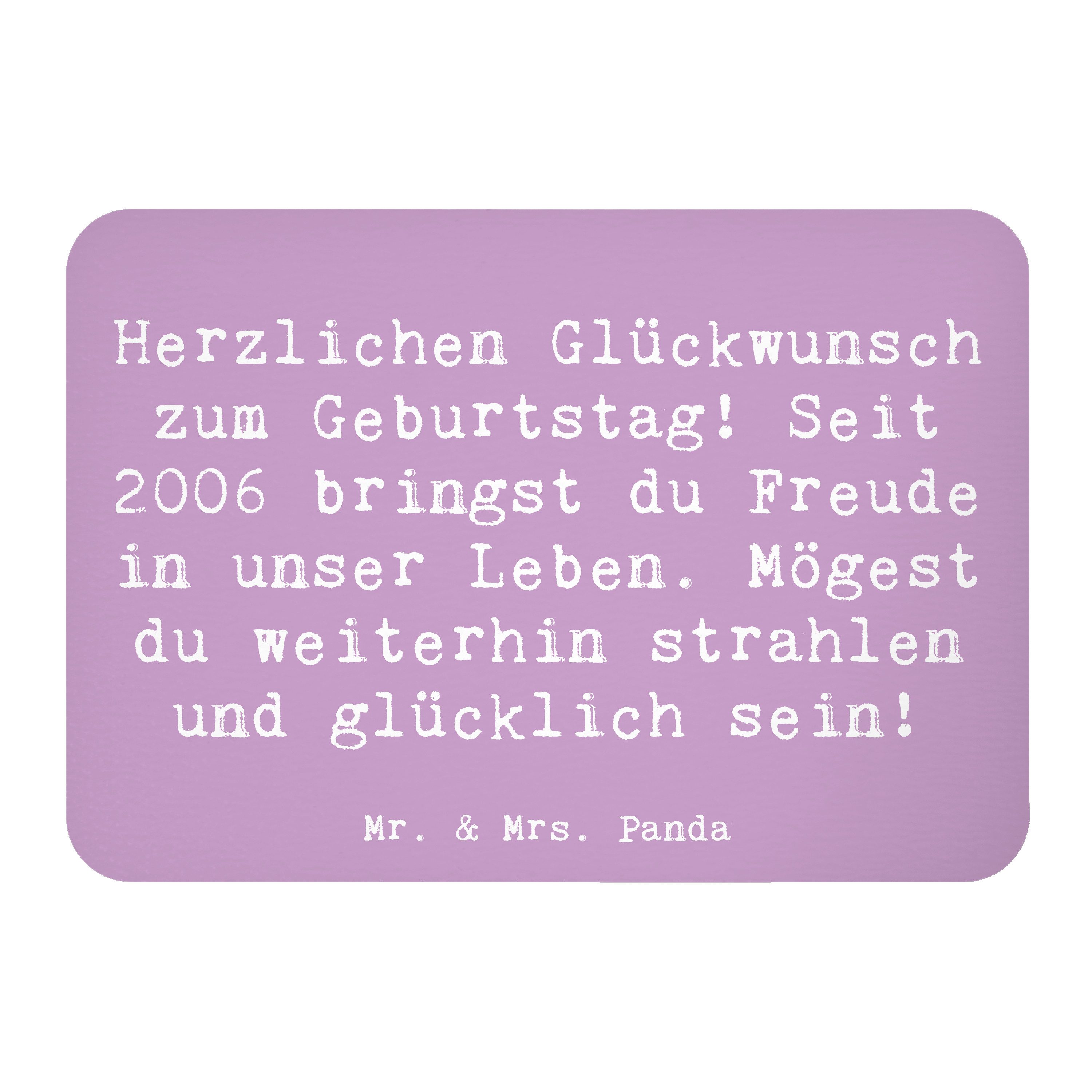 Magnet Spruch 2006 Geburtstag - Lavendeltraum - Geschenk, Leben, Erinnerunge