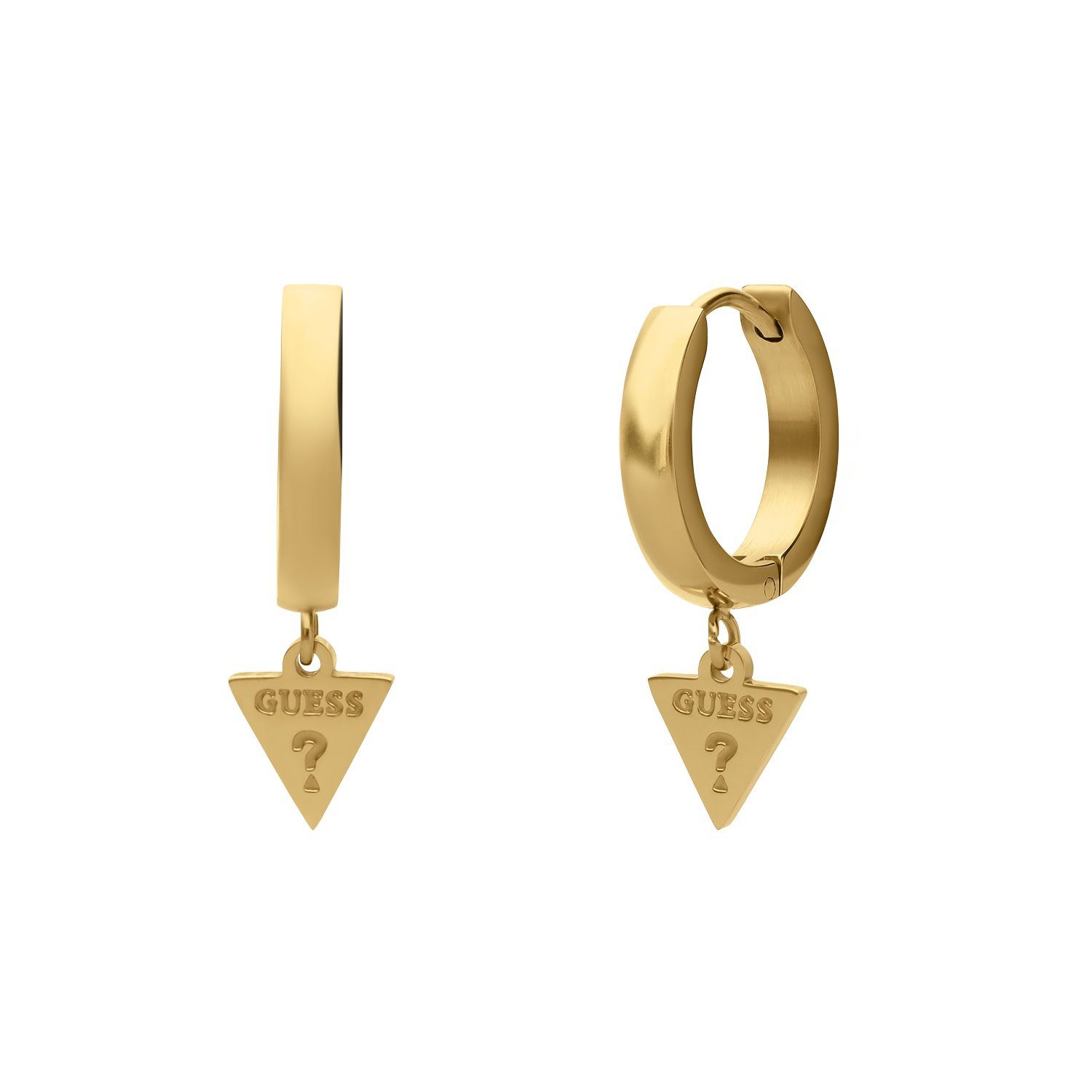 Guess Paar Creolen Ohrring - Stahl - Gold - Damen