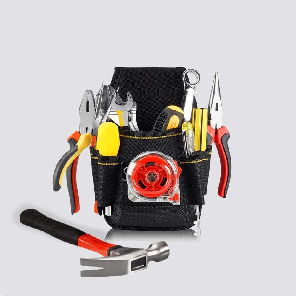 Werkzeugtasche × wasserdicht 25,5 Schwarz, cm, Gürtel, 12,5 Werkzeugtasche GelldG 3 ×