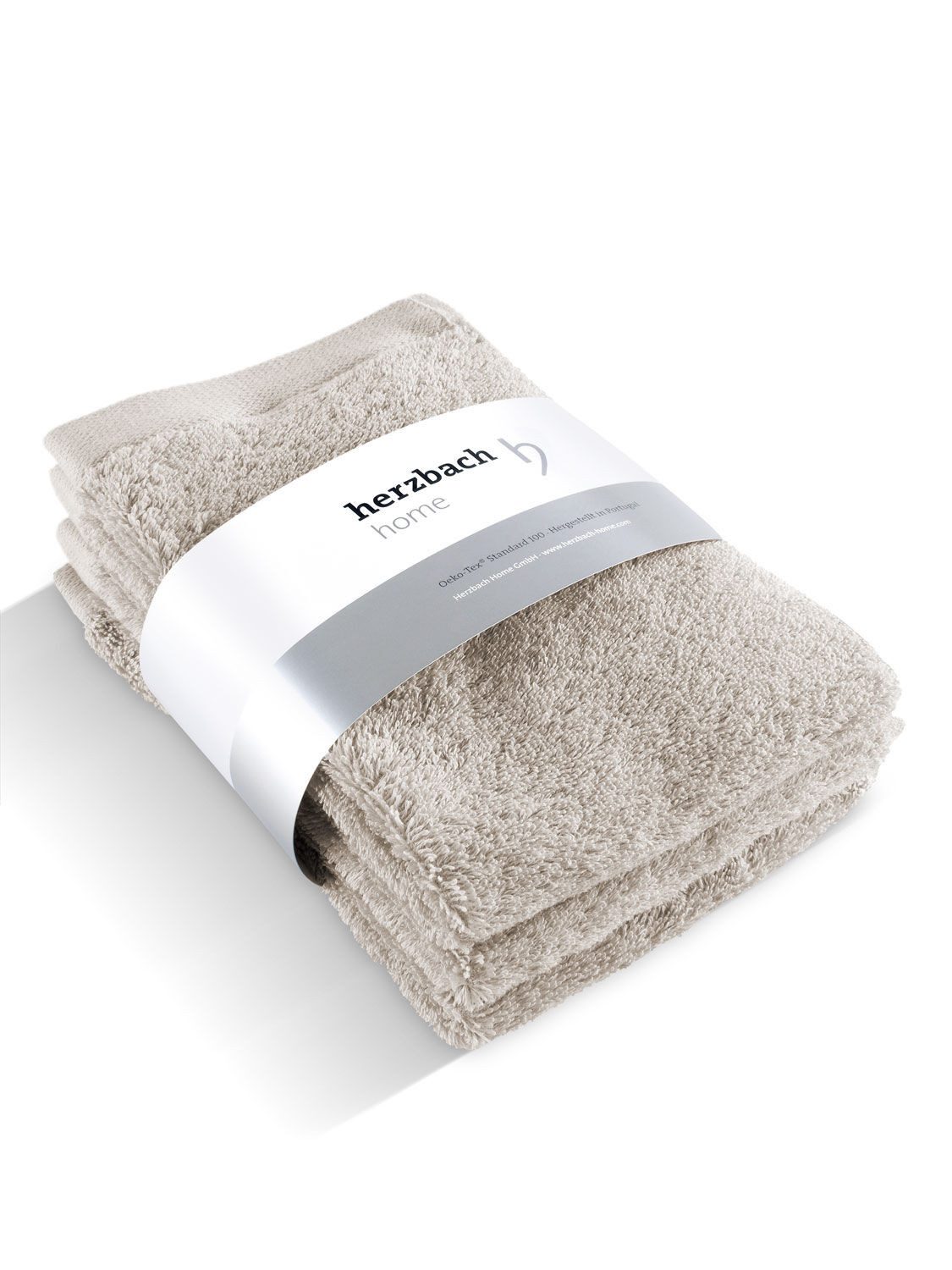 Herzbach Home Gästehandtücher Pura 30x50 cm, (3-St), 550g/m², Premium-Quali günstig online kaufen