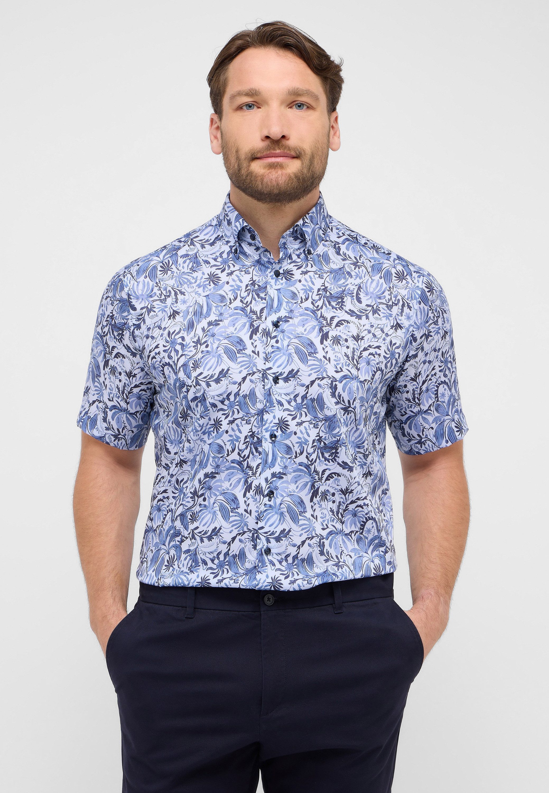 Eterna Kurzarmhemd COMFORT FIT NON IRON günstig online kaufen