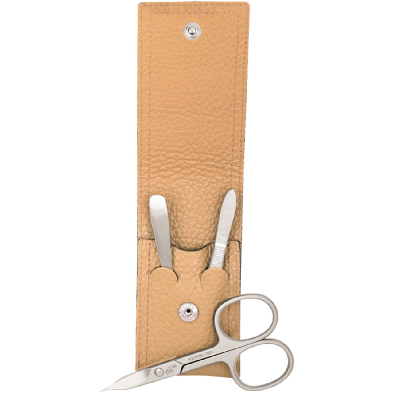 ERBE Maniküre-Pediküre-Set Maniküre Set Taschen-Etui Serie "Piemont", peach, 3-tlg., Limited Edit, 1-tlg., für Alle Hauttypen