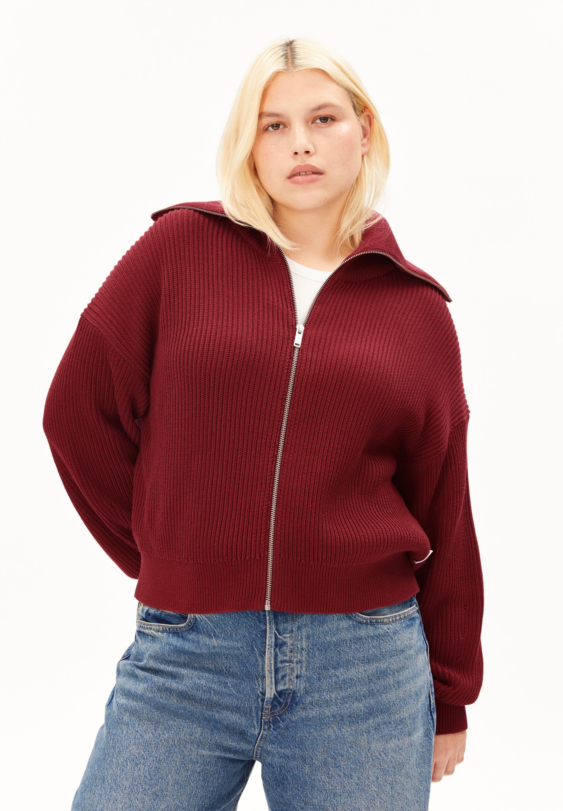 Armedangels Cardigan VANISÉ RIB Strickpullover aus 100% Bio-Baumwolle (Regular Fit)