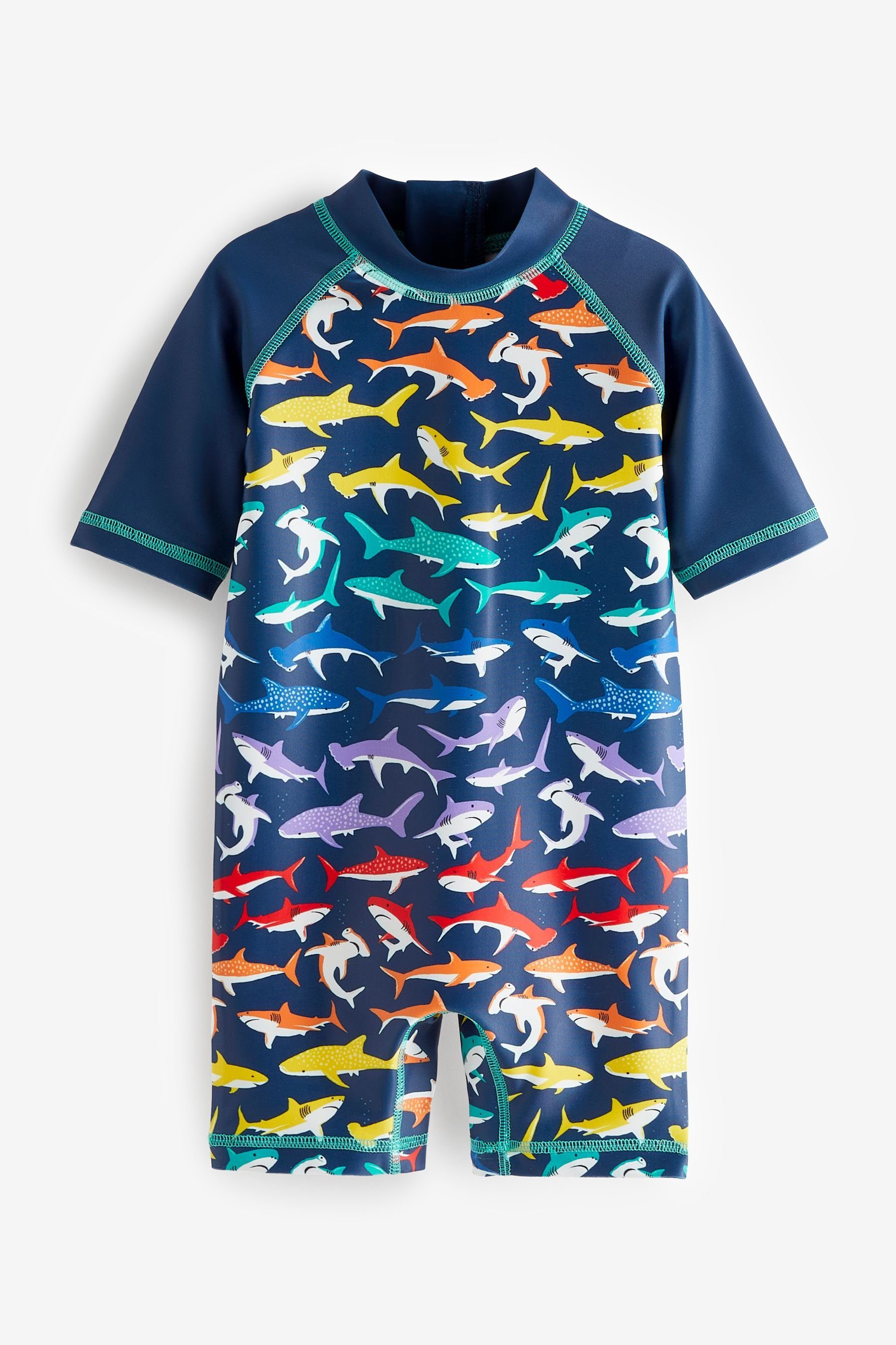 Next Badeanzug Sonnenschutz-Badeanzug (1-St) Multi Shark