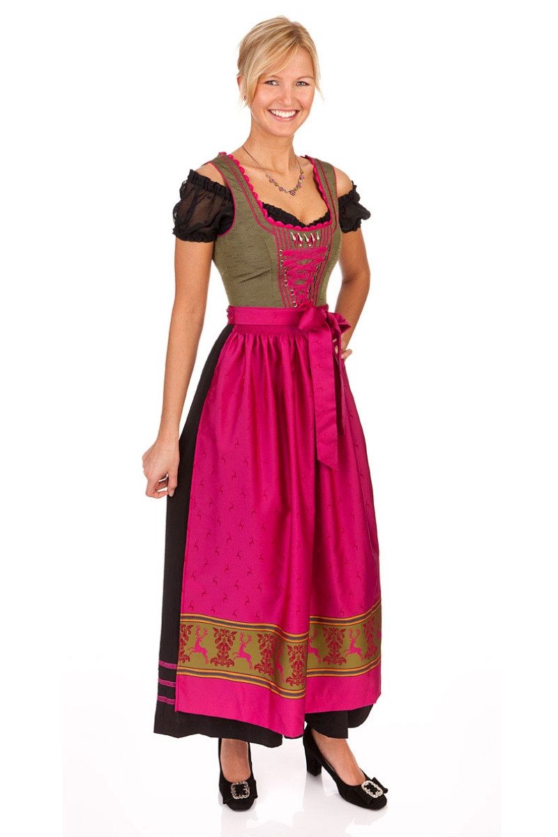 Spieth & Wensky Dirndl Dirndl lang 3tlg. - HELENA - pink – Bild 2 von 2