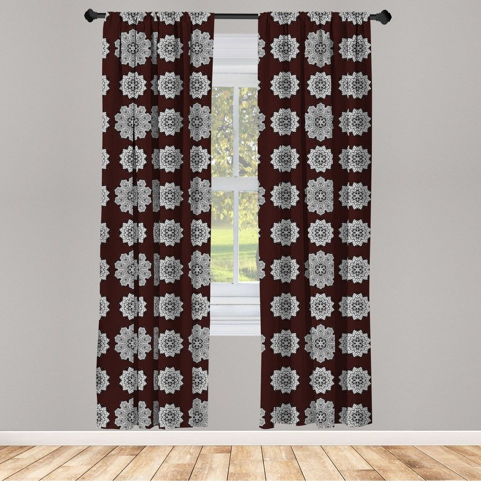 Gardine »Vorhang für Wohnzimmer Schlafzimmer Dekor«, Abakuhaus, Mandala  Oriental Spitze Hippie Blumen online kaufen   OTTO