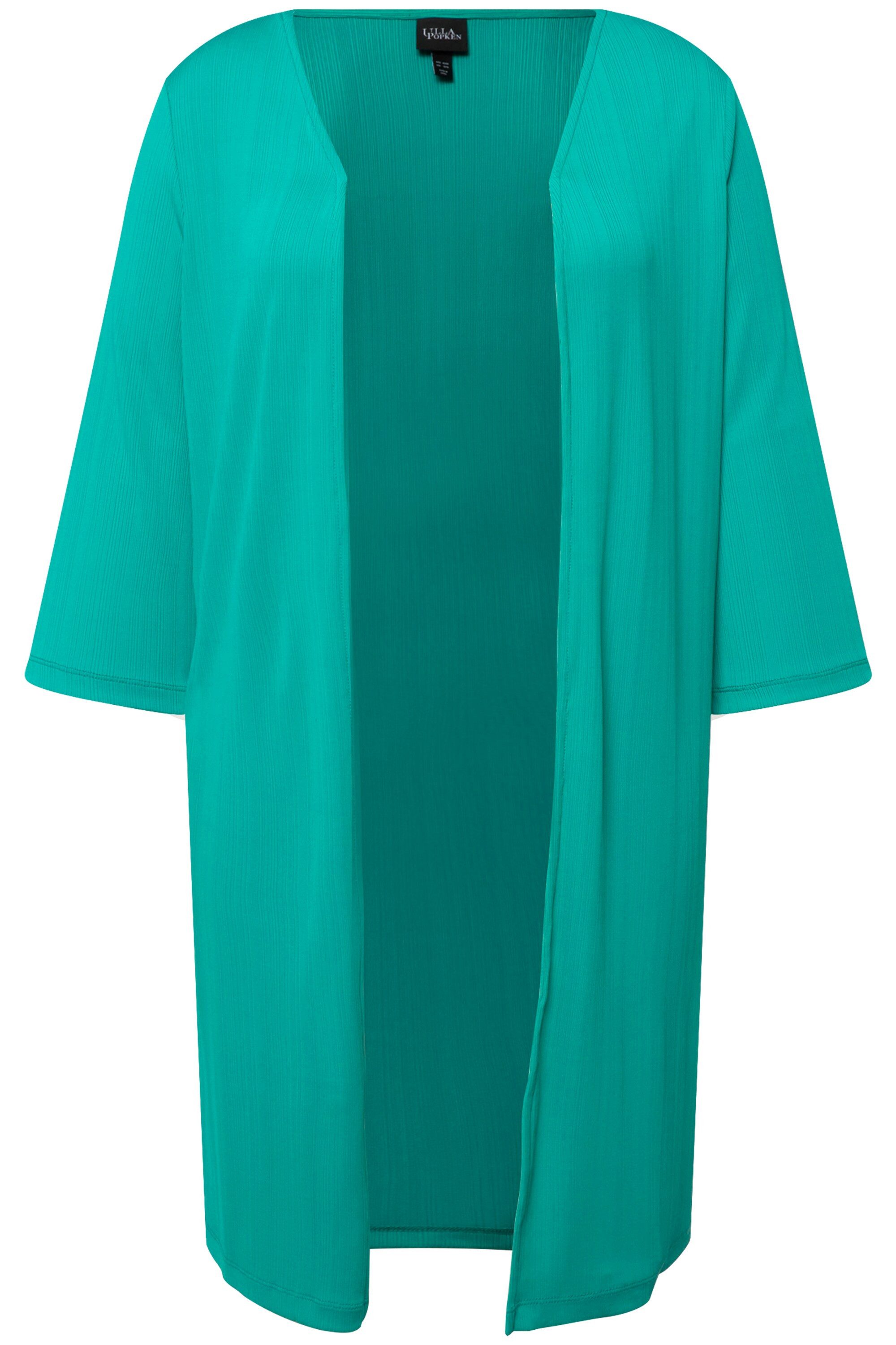 Ulla Popken Longshirt Longjacke Rippjersey offene günstig online kaufen